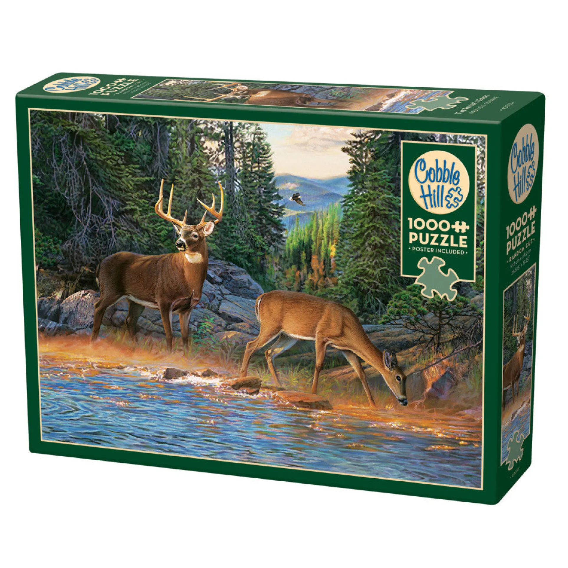 Cobble Hill The River's Edge 1000 Piece Puzzle - Reference Poster Included