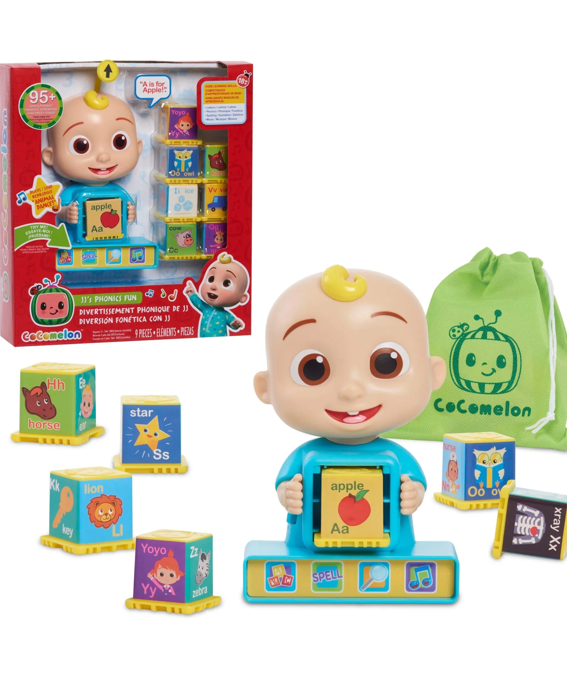 Cocomelon JJ Phonics Fun Interactive Learning Toy for Toddlers