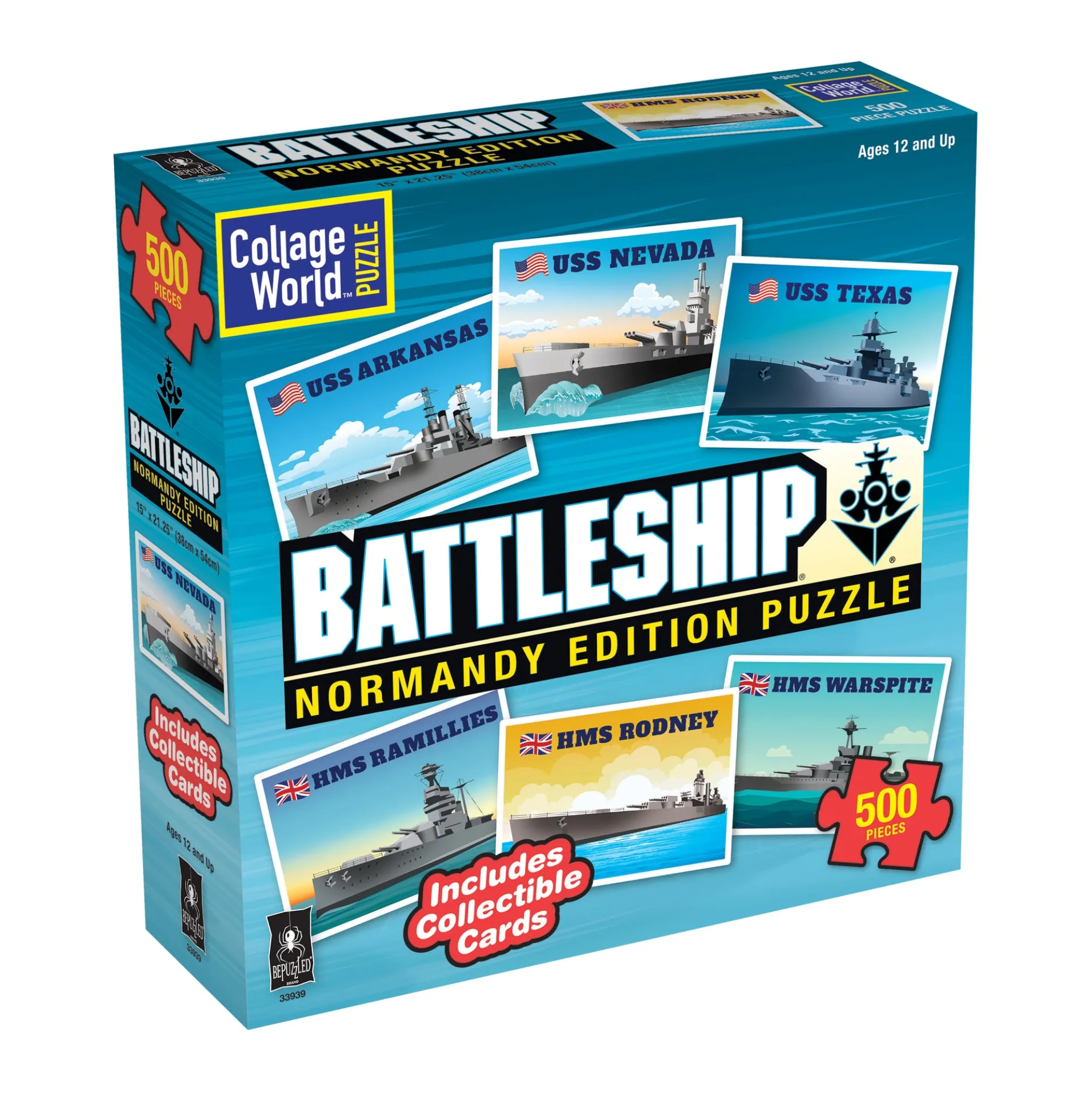 Collage World Battleship Normandy Edition Jigsaw Puzzle - 500 pc