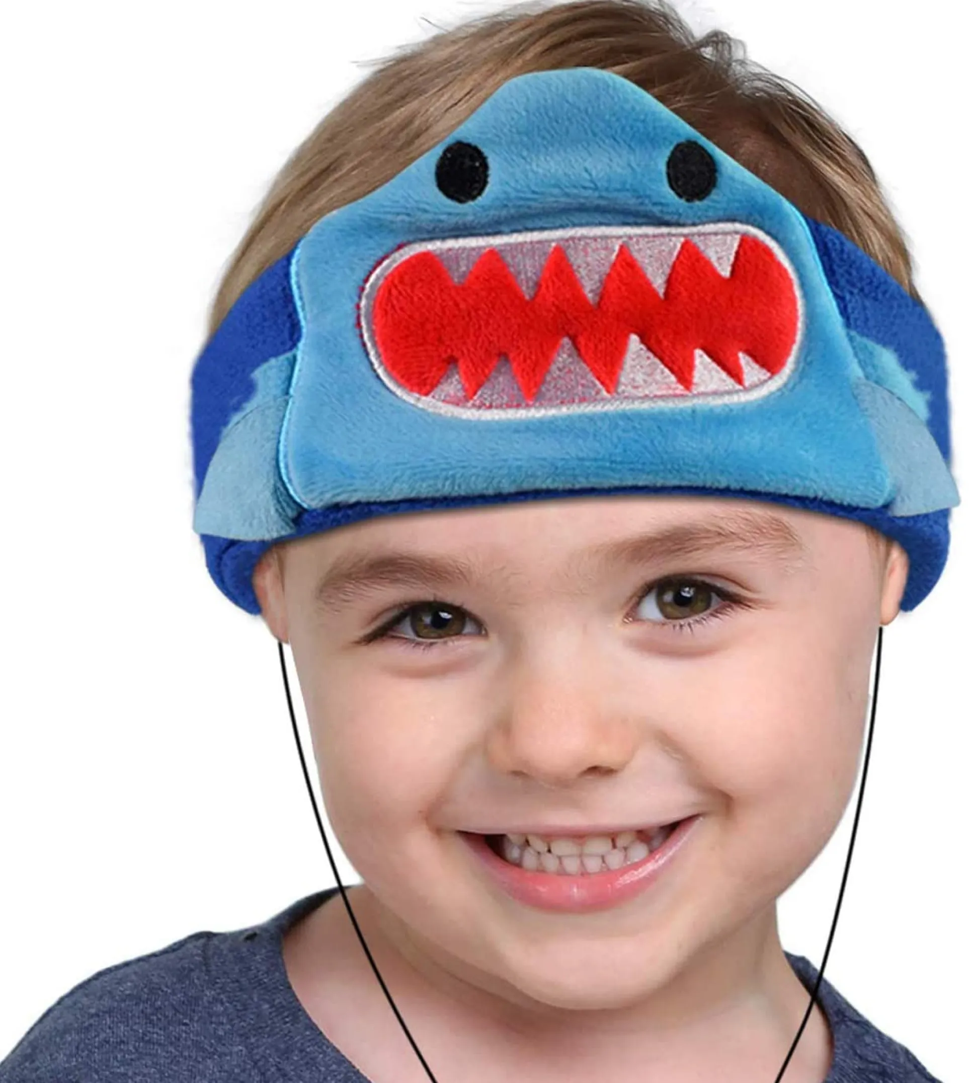 Contixo H1 Kids Adjustable Fleece Headband Headphones - Shark Design