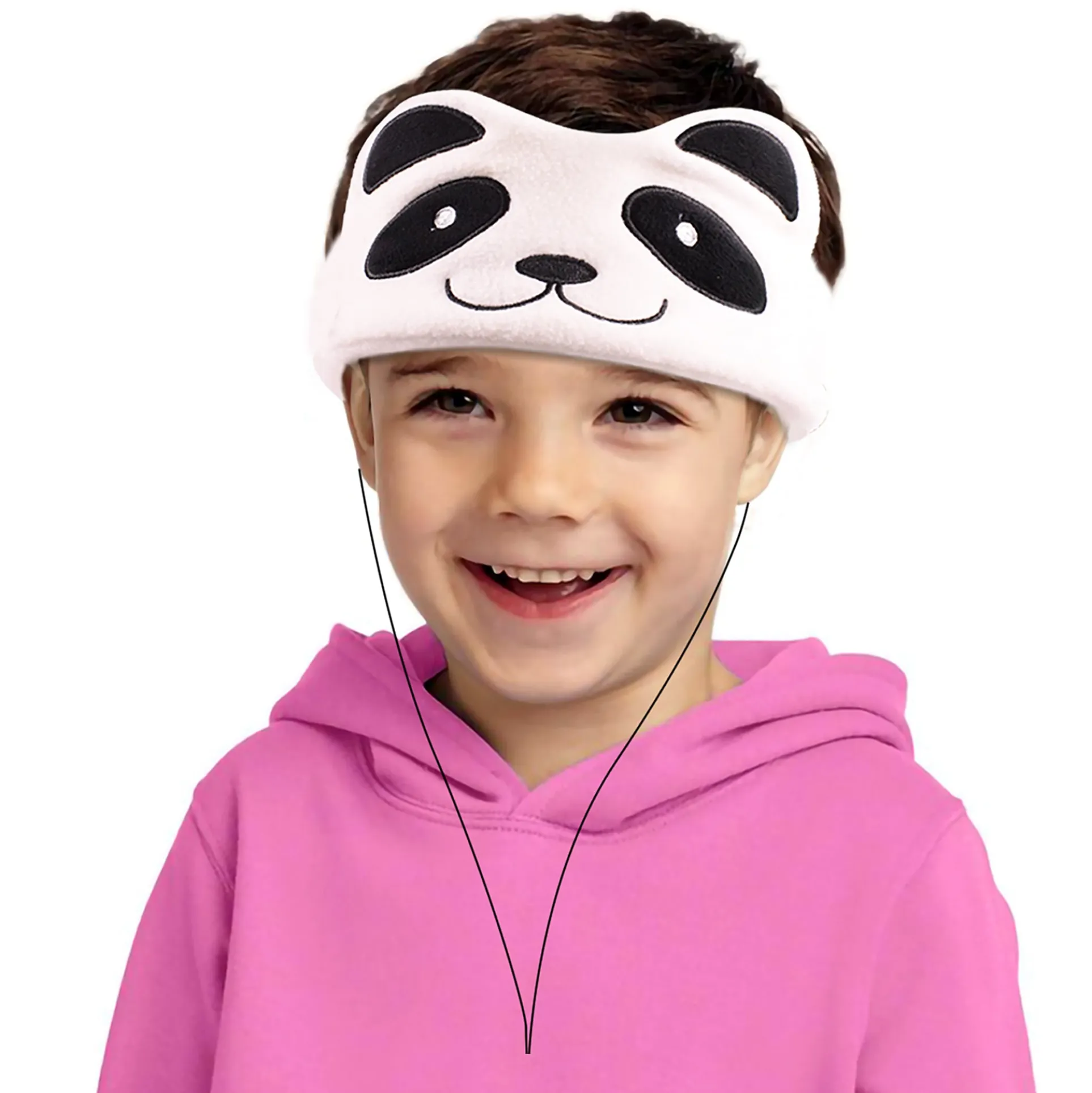 Contixo H1 Kids Adjustable Fleece Headband Headphones - Panda Design