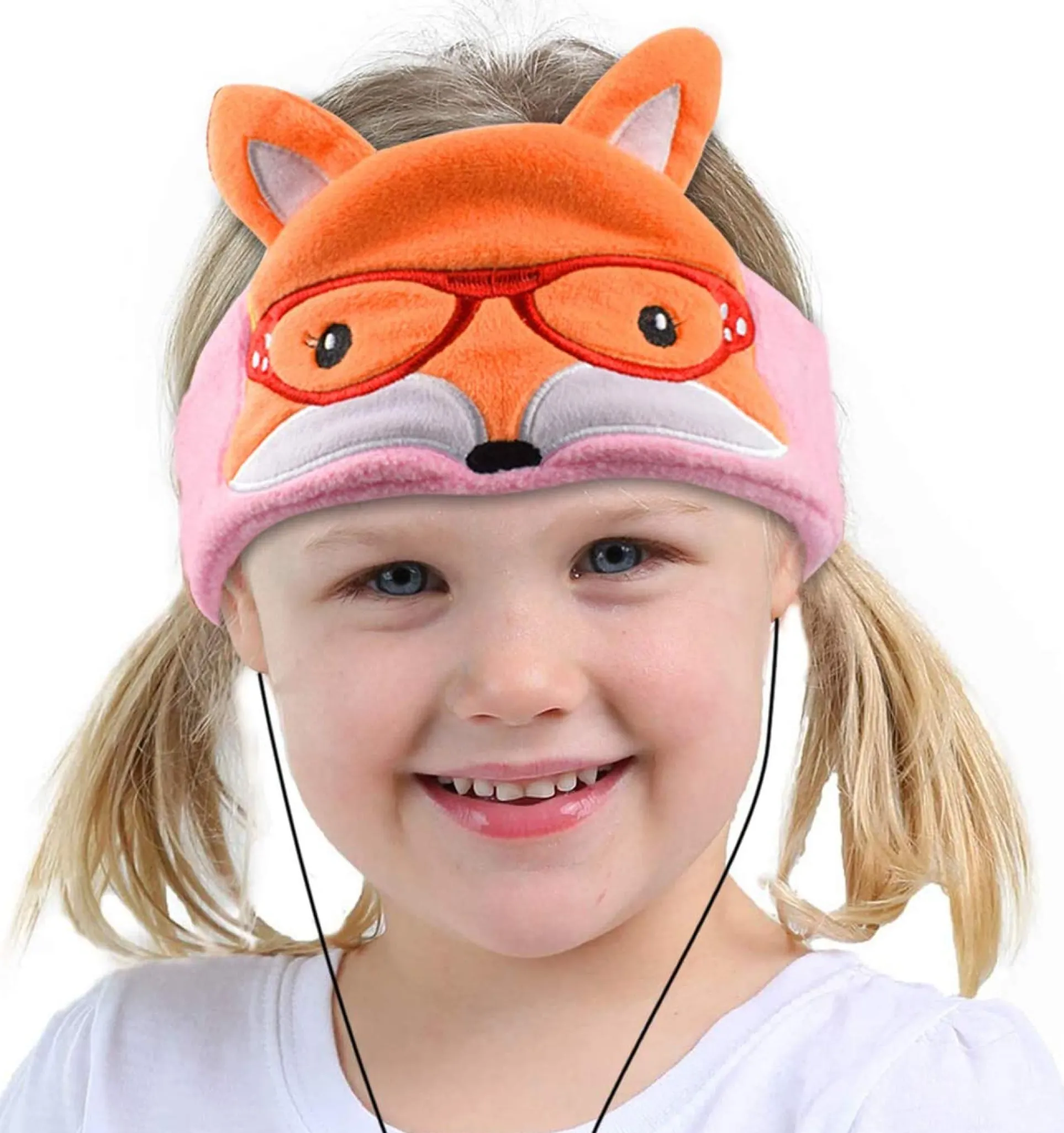 Contixo H1 Kids Fleece Headband Headphones - Adjustable Fox Design