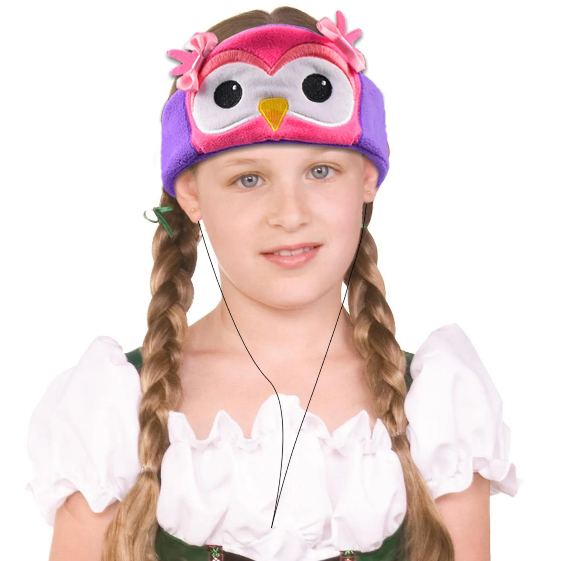 Contixo H1 Kids Fleece Headband Headphones - Adjustable Owl Design