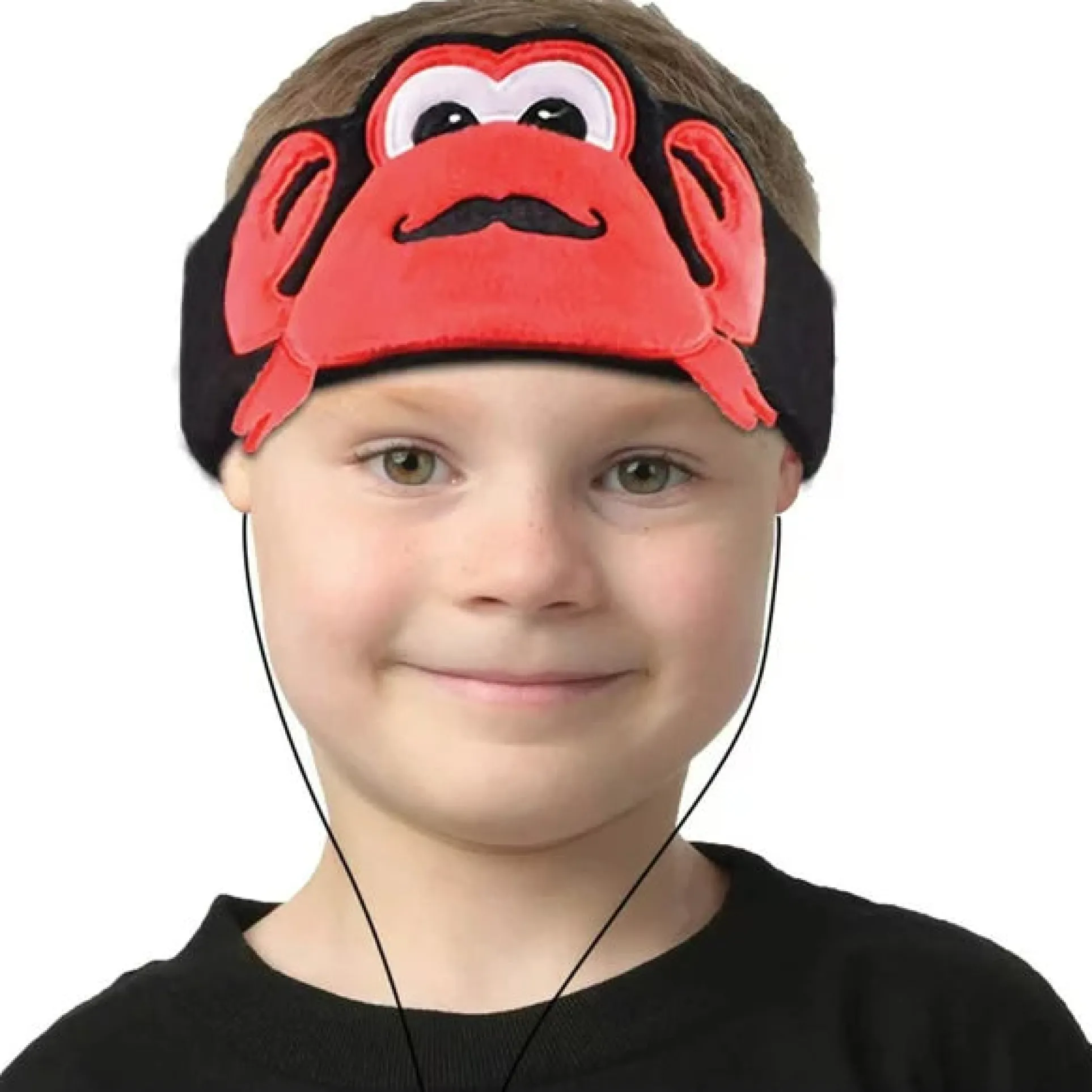 Contixo H1 Kids Fleece Headband Headphones - Crab Design - Cozy Red