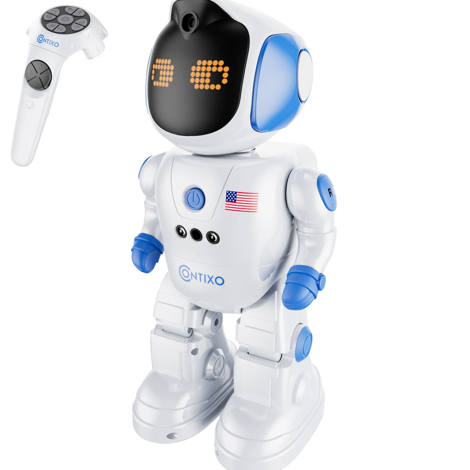 Contixo Interactive RC Robot - Programmable, Gesture-Controlled Dance Moves & Songs - Learning Toy for Ages 6-12