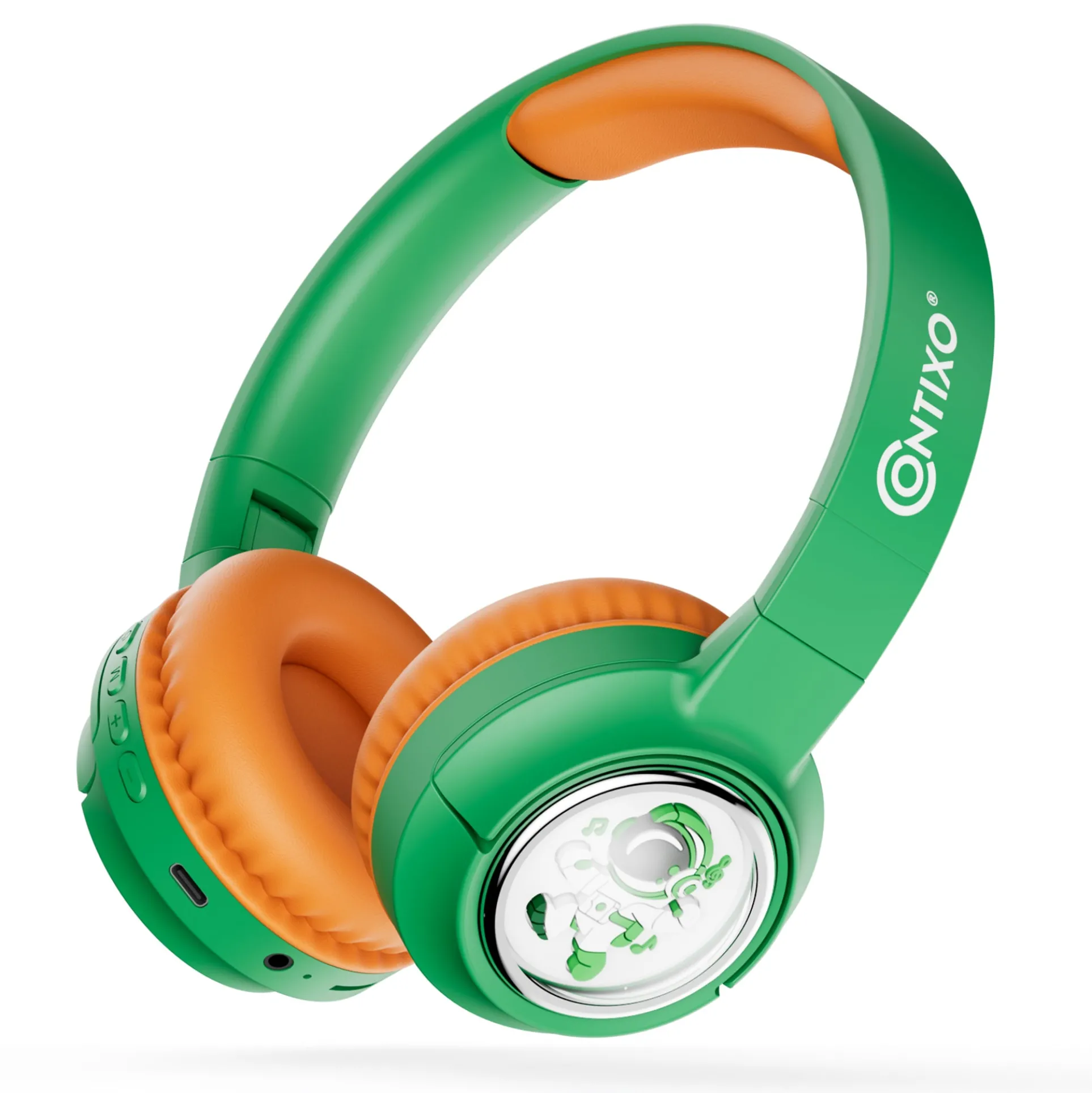 Contixo KB6 Kids Colorful LED Bluetooth Headphones - Safe Volume & Mic