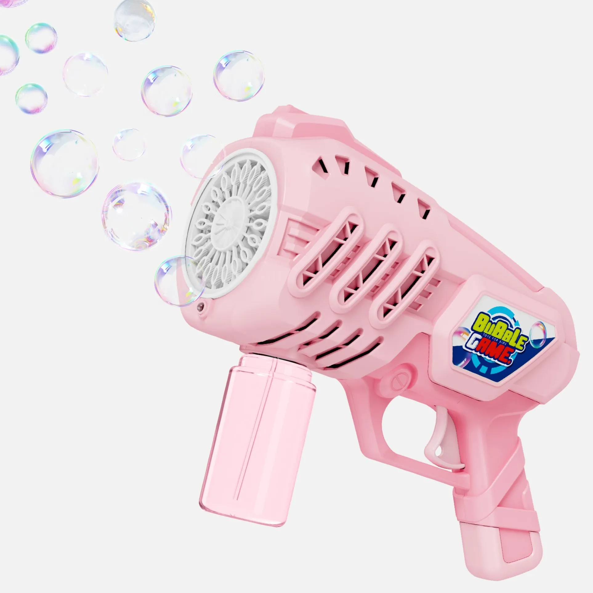 Contixo Kids Bubble Gun Blaster with Non-Slip Grip, Pink