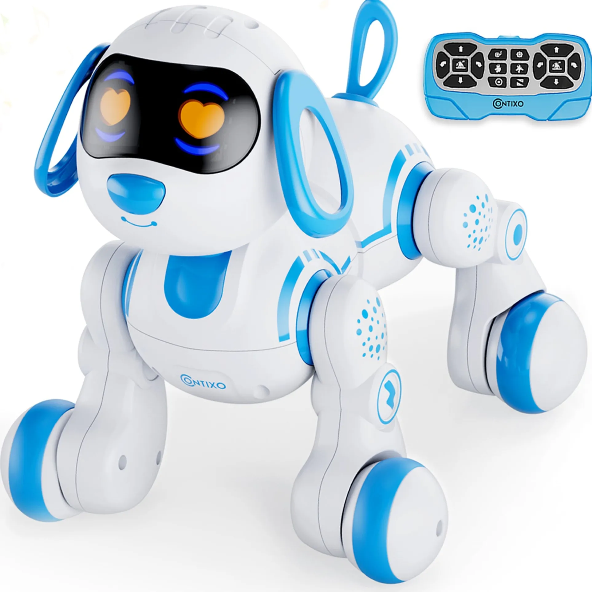 Contixo R3 Interactive Smart Robot Pet Dog Toy with Remote Control - Blue