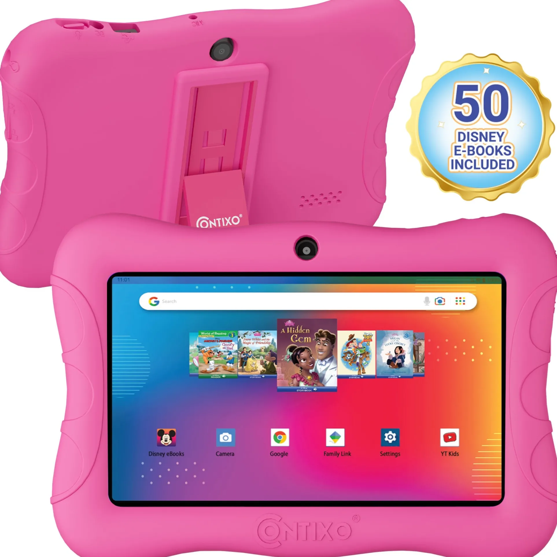 Contixo V9 7-Inch Kids 32GB HD Tablet - Disney E-Books Edition - Pink