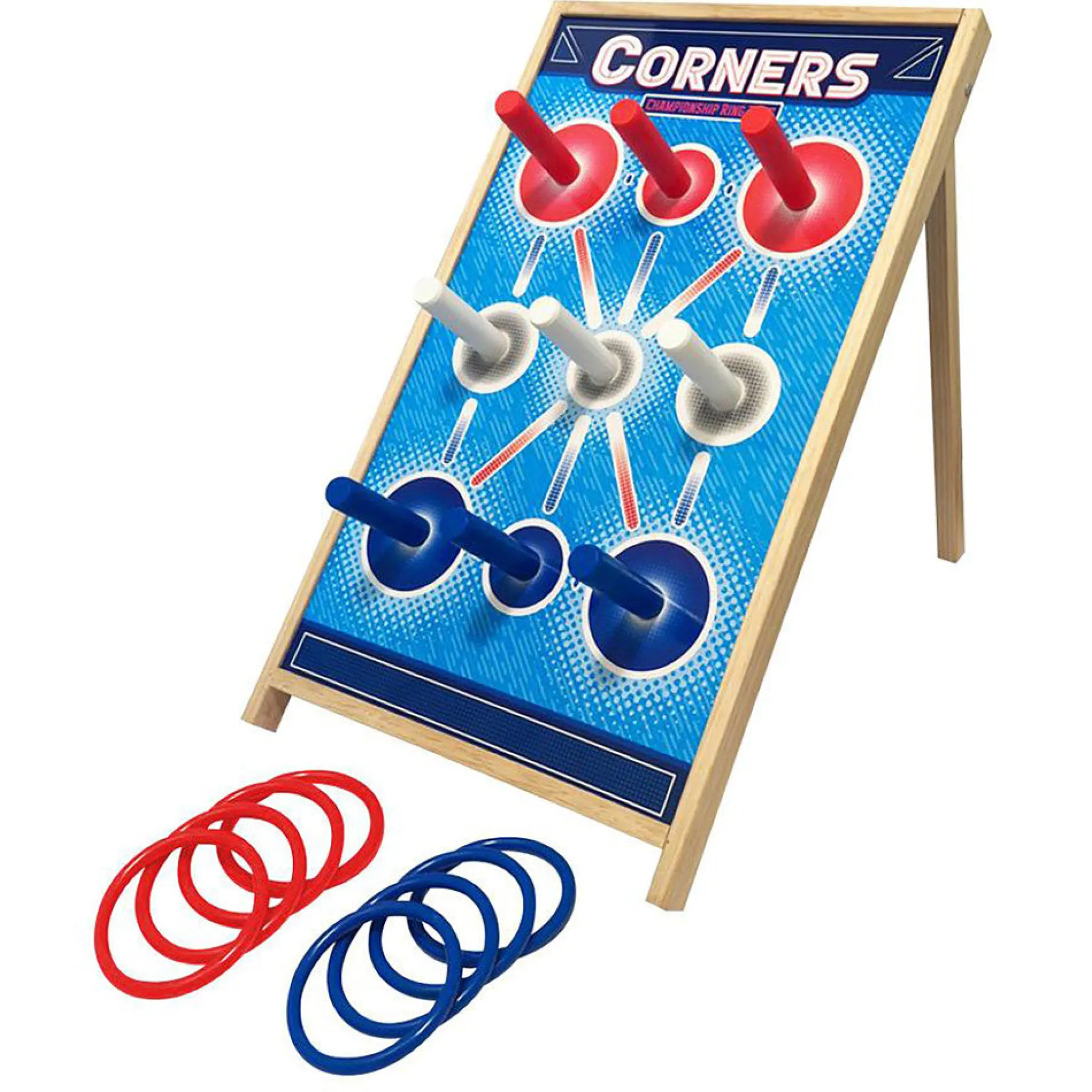Corners Championship: Strategic Ring Toss Game - Outdoor & Party Fun, Ages 6+