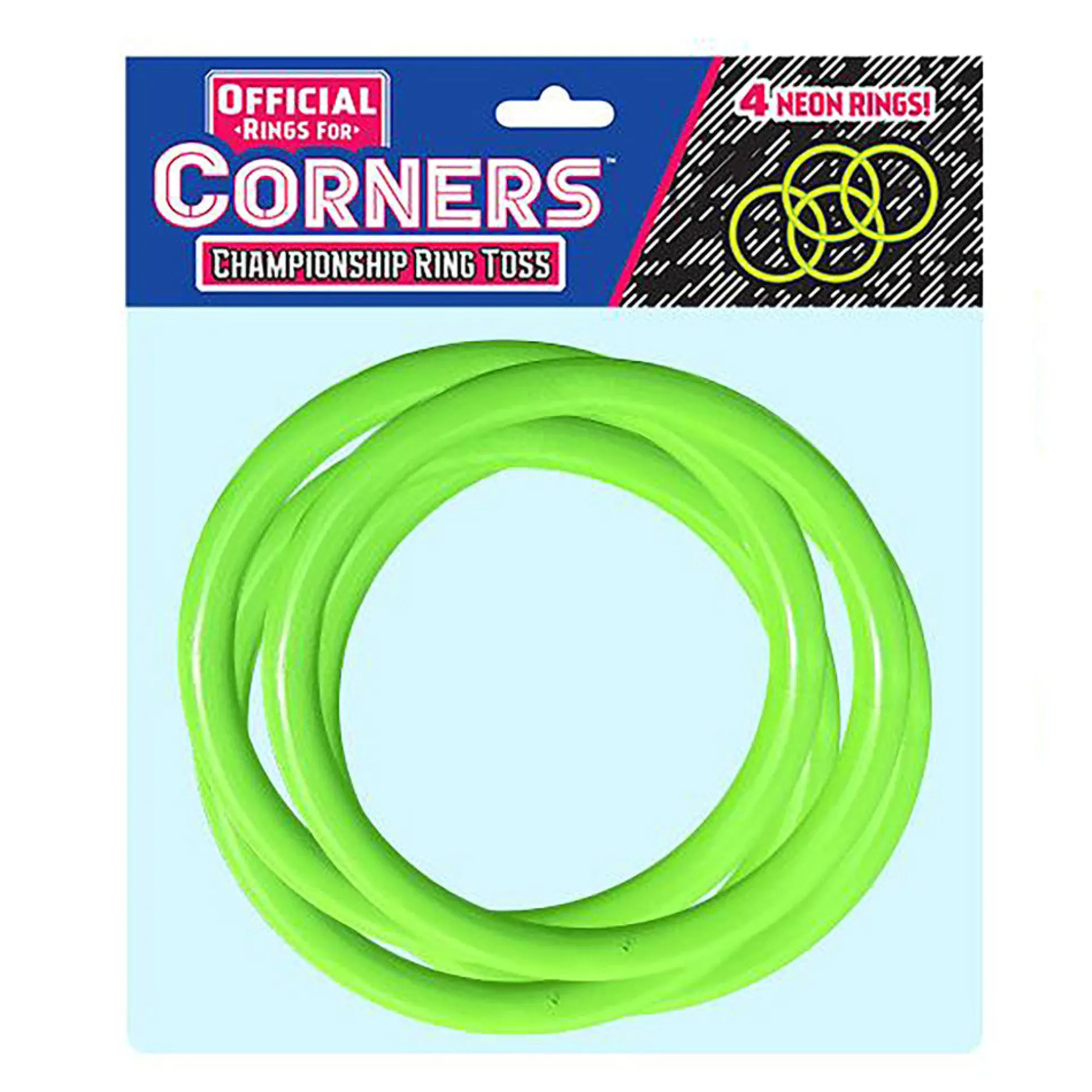 Corners Championship 4pc Green Ring Toss Set - Outdoor & Indoor Fun
