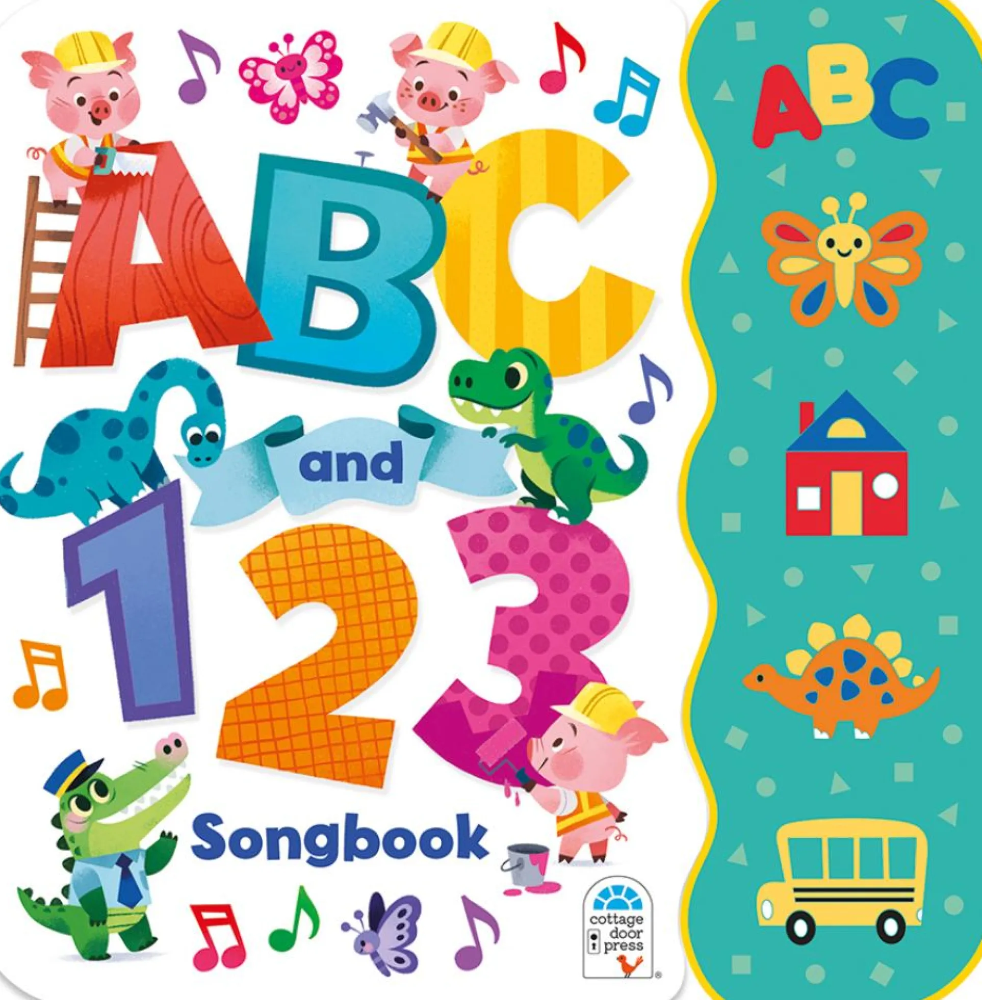 Cottage Door Press ABC and 123 Interactive Songbook Board Book