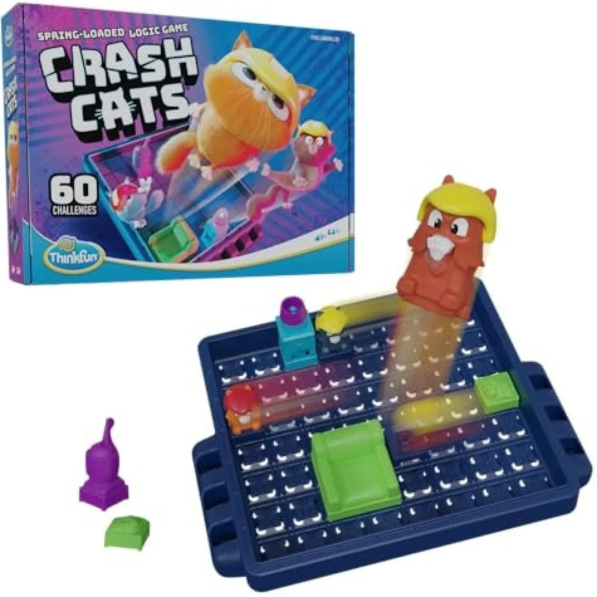 Crash Cats Logic Game by ThinkFun - Single Player Puzzle