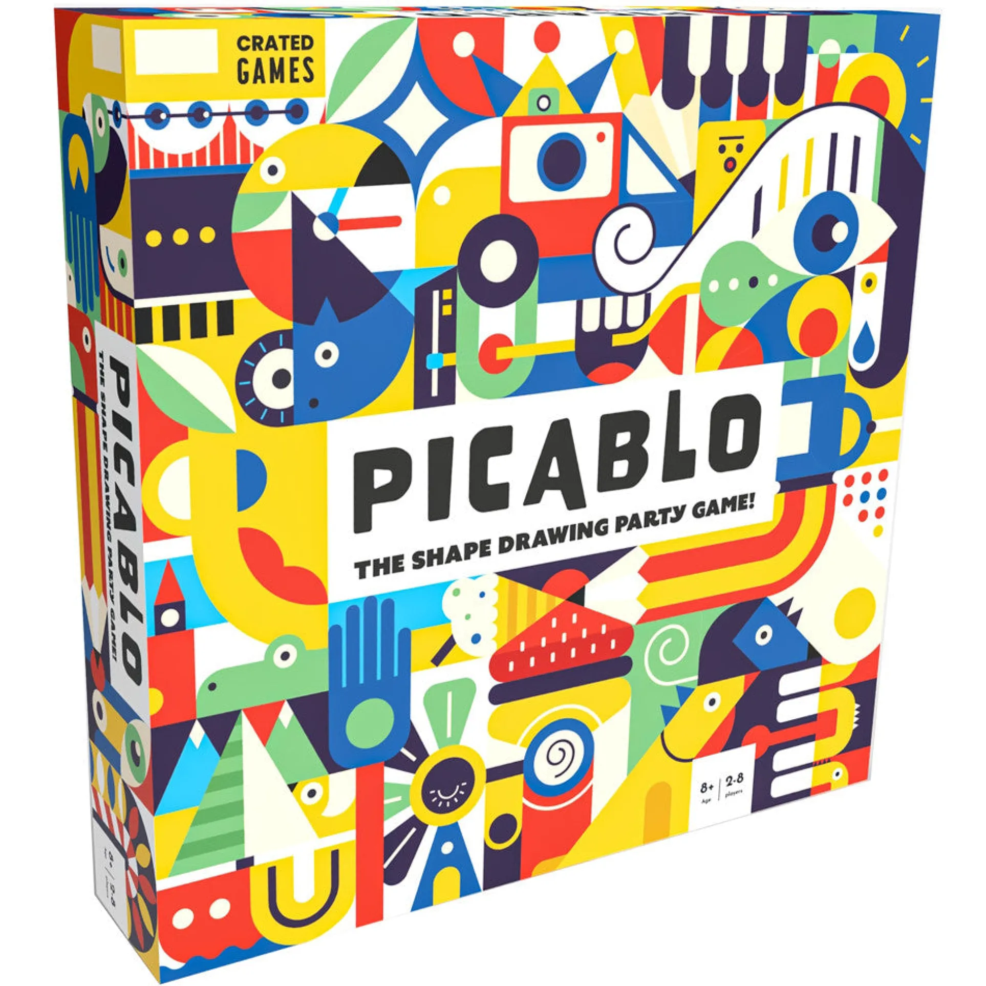Crated Games Picablo Shape Drawing Party Game for All Skill Levels