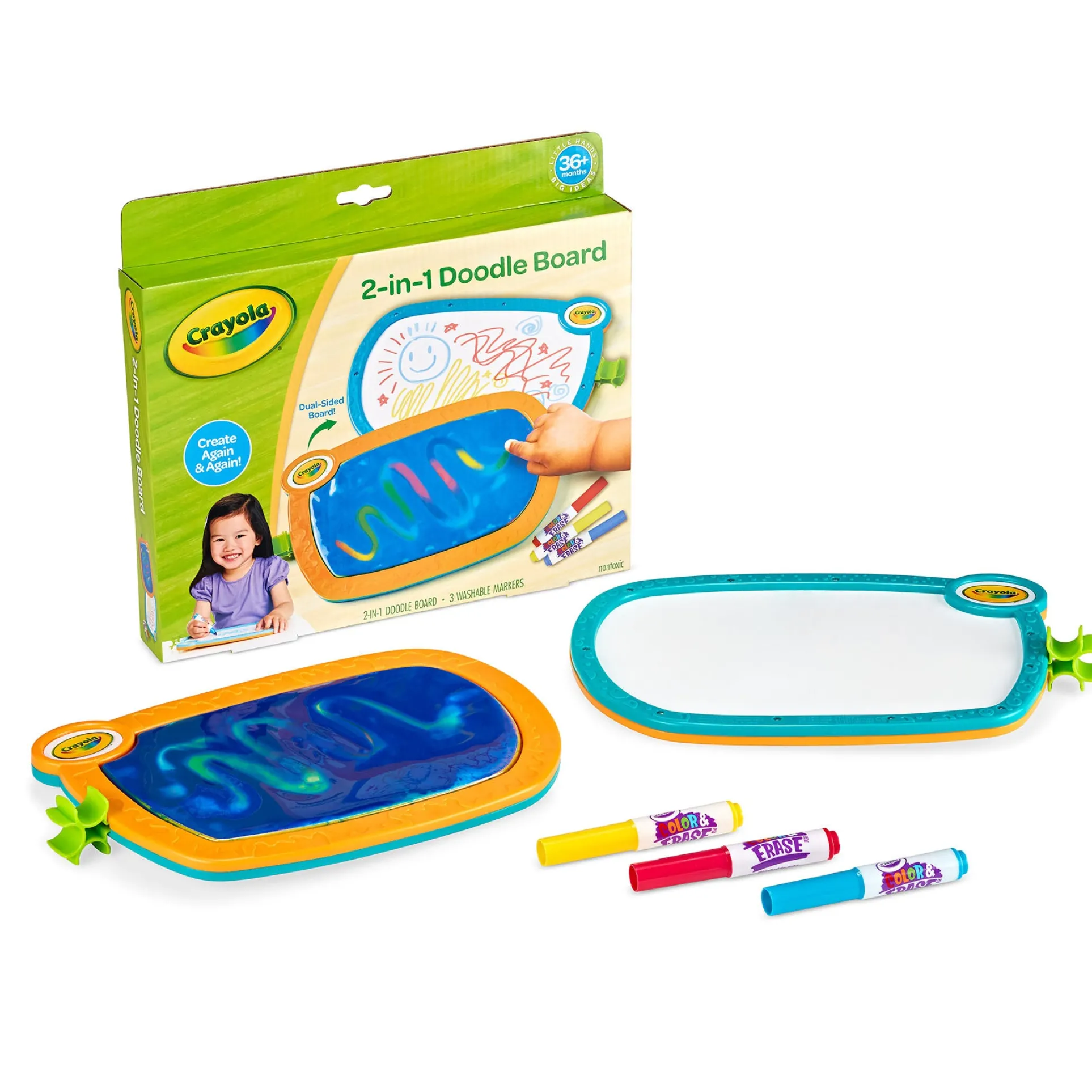 Crayola Double Doodle Board for Young Kids - Dual-Sided Drawing Tablet