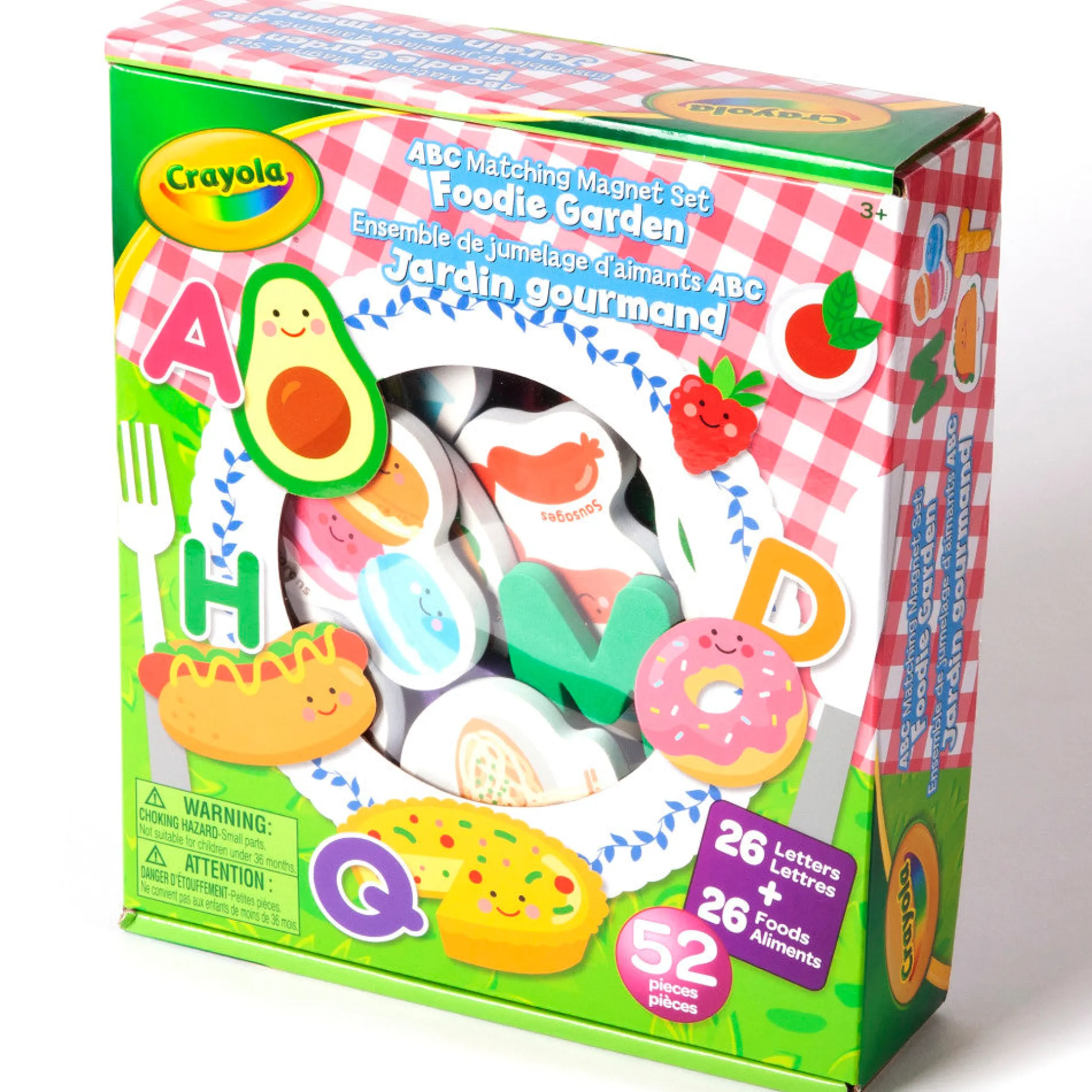 Crayola Foodie Garden ABC Matching Magnet Set - Educational Toy for Kids Ages 3+