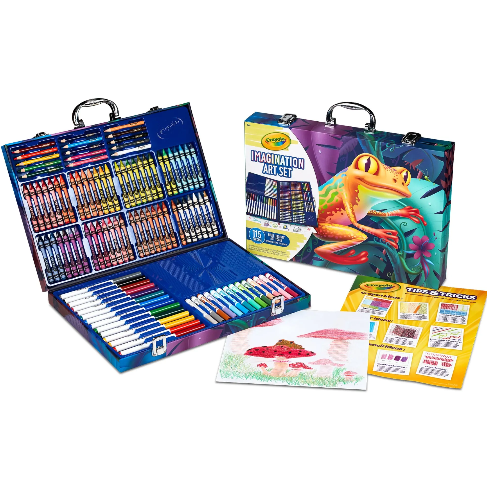 Crayola Imagination Art Case - Colorful Essentials Kit, 115 Pieces
