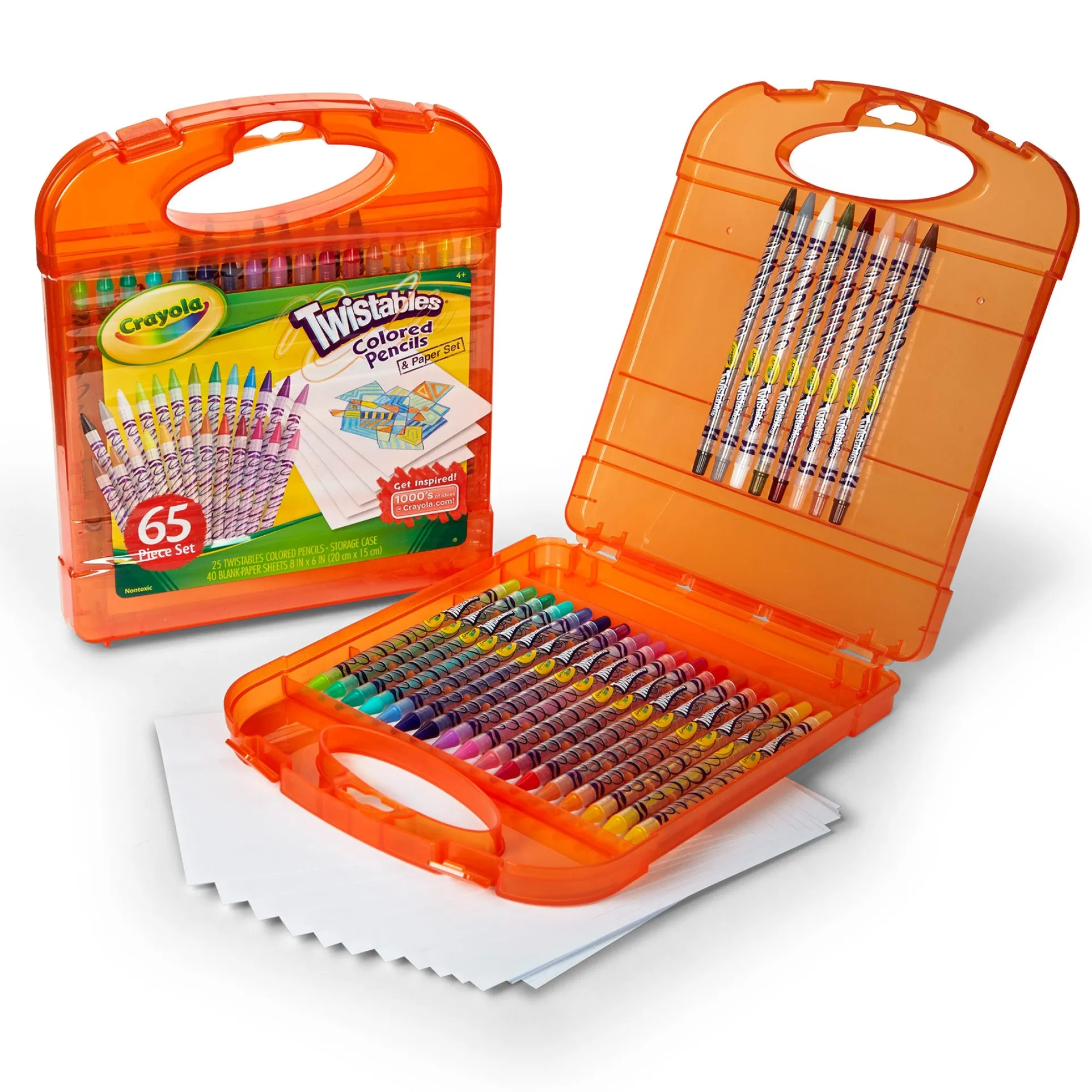 Crayola Twistables Colored Pencils & Paper Set, 65 Pieces
