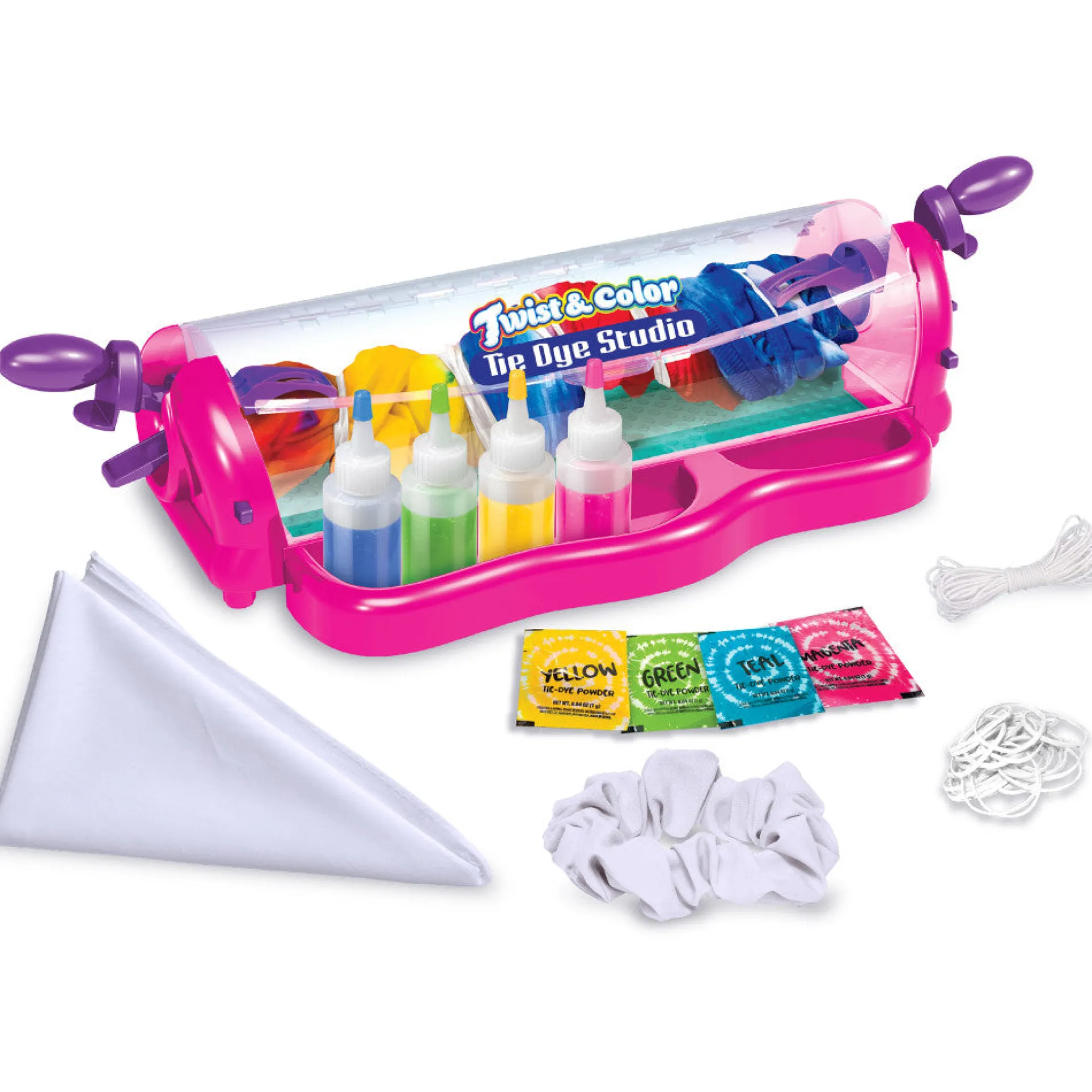 Cra-Z-Art Shimmer 'N Sparkle Twist & Color Tie Dye Studio DIY Kit