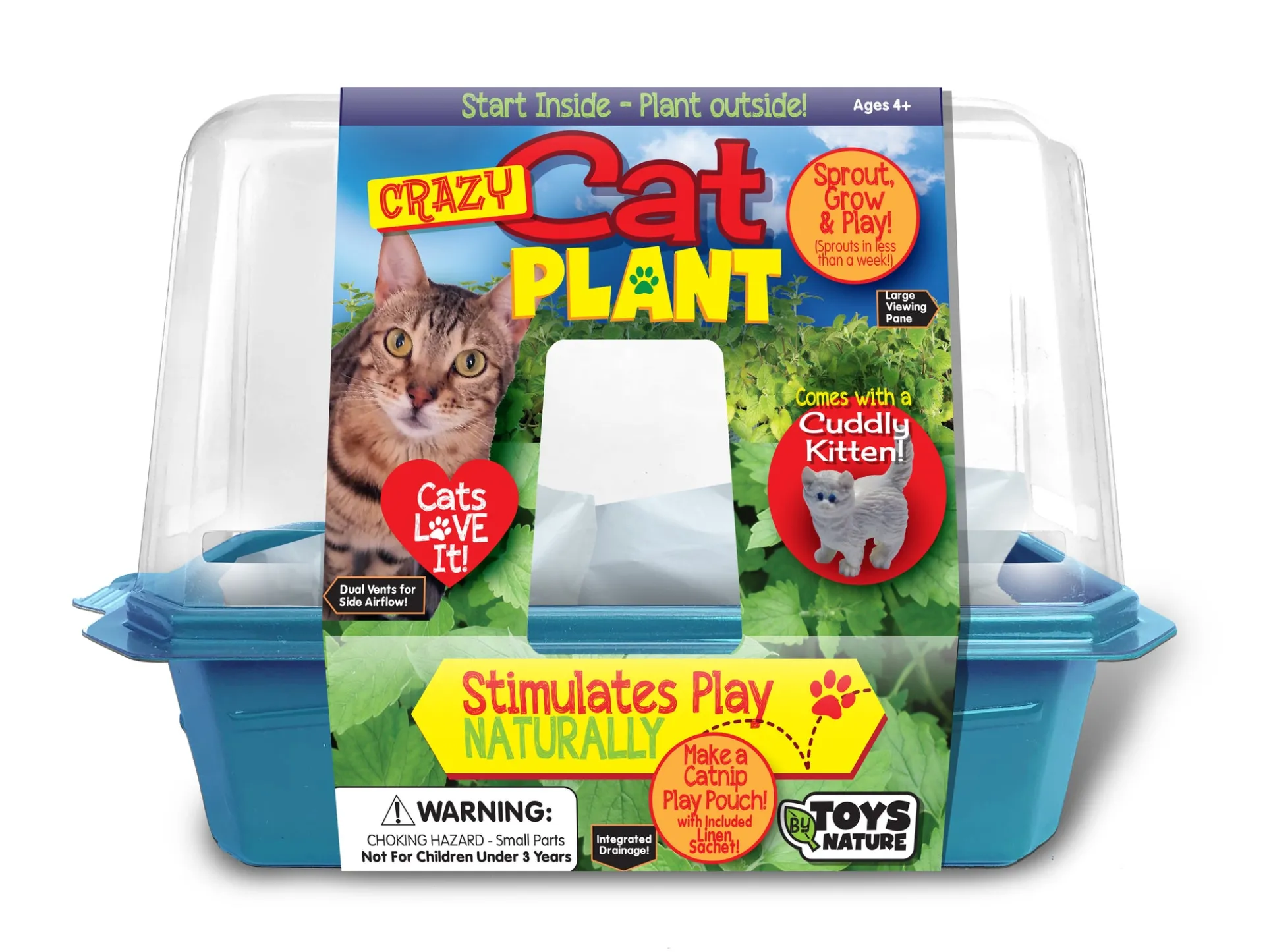 Crazy Cat Plant - Ultimate Catnip Growing Kit - Eco-Friendly