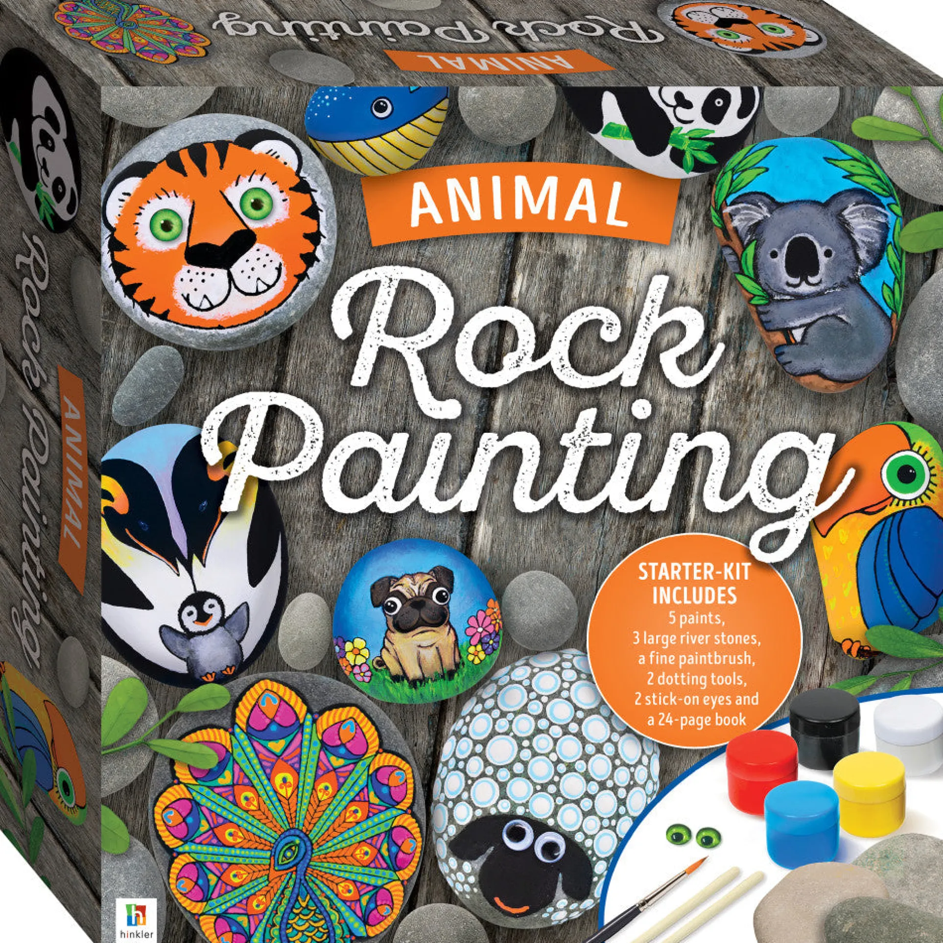 Creative Animal Rock Painting DIY Kit for Adults - Artistic Home Decor Craft Set