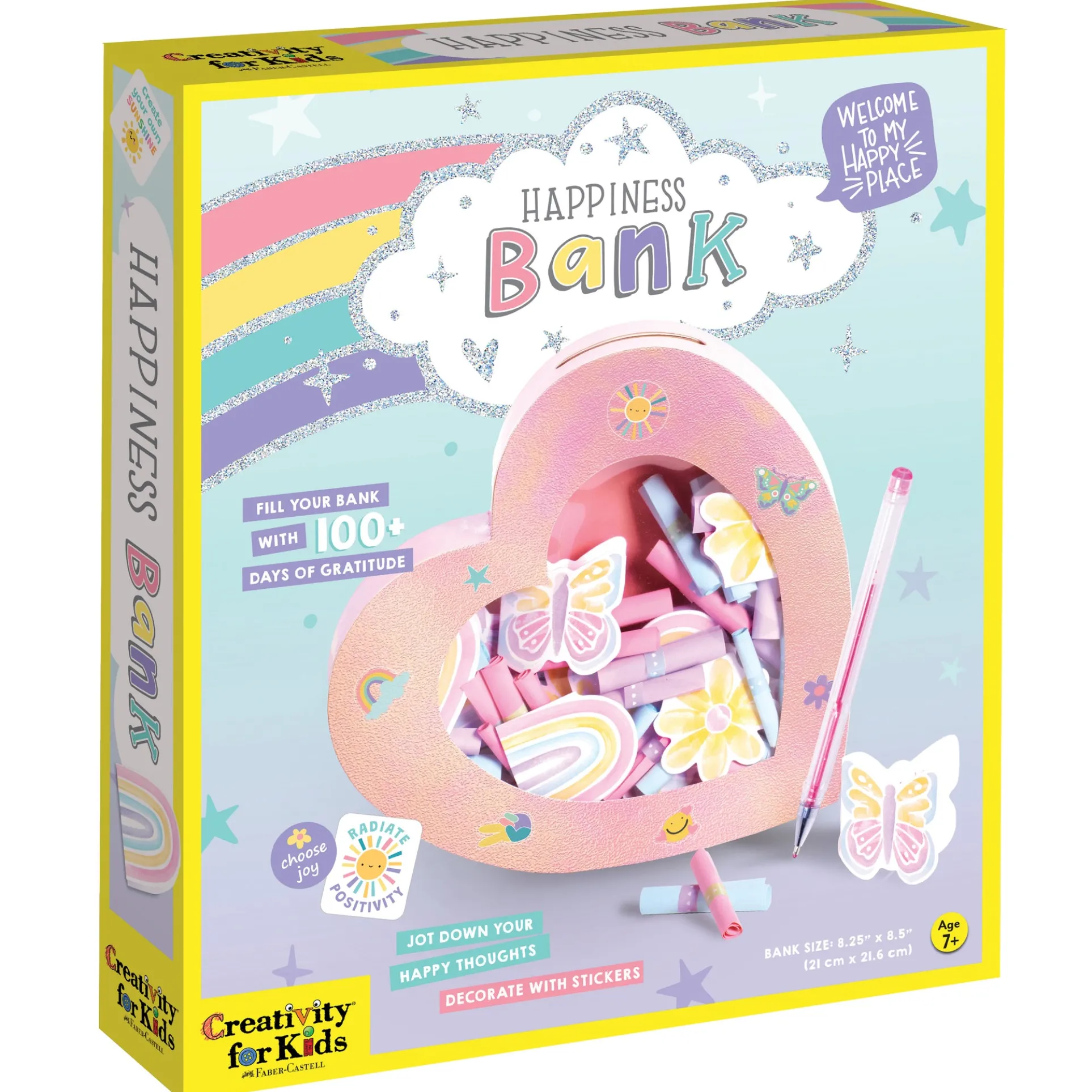 Creativity for Kids Positivity Heart-Shaped Happiness Bank Kit