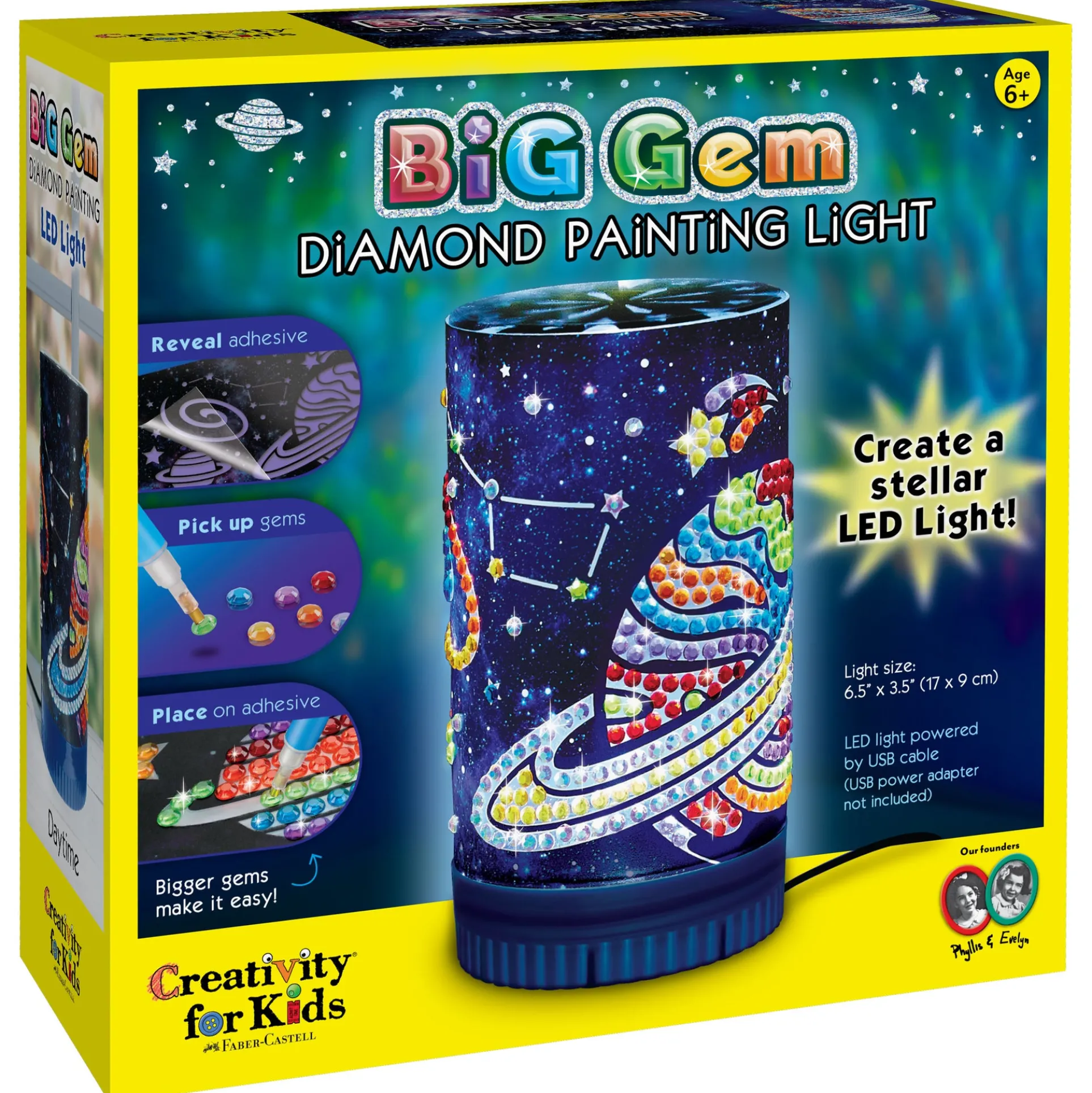 Creativity for Kids Big Gem Diamond Painting Night Light Kit