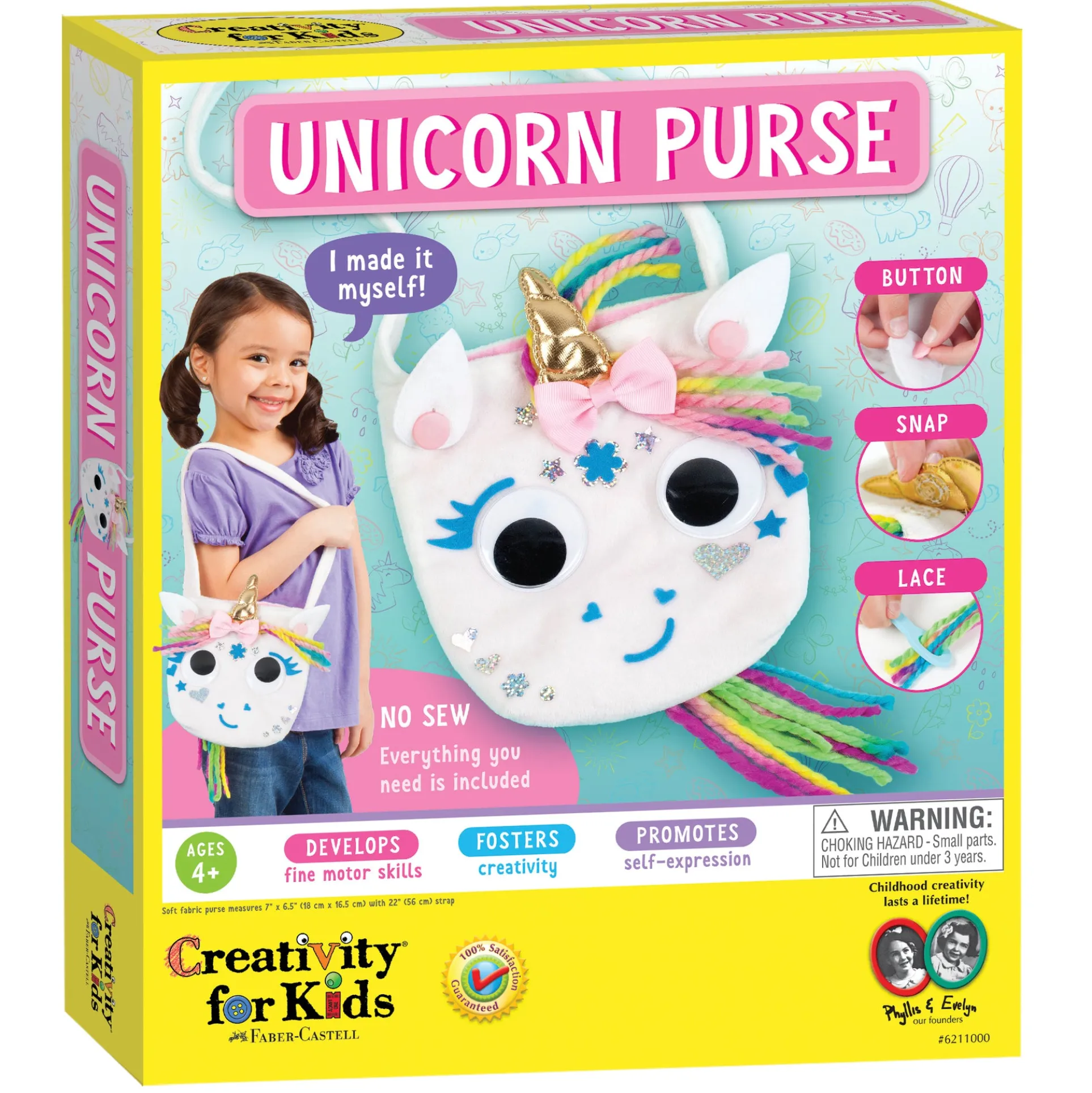Creativity for Kids Unicorn Magic No-Sew Craft Purse Kit