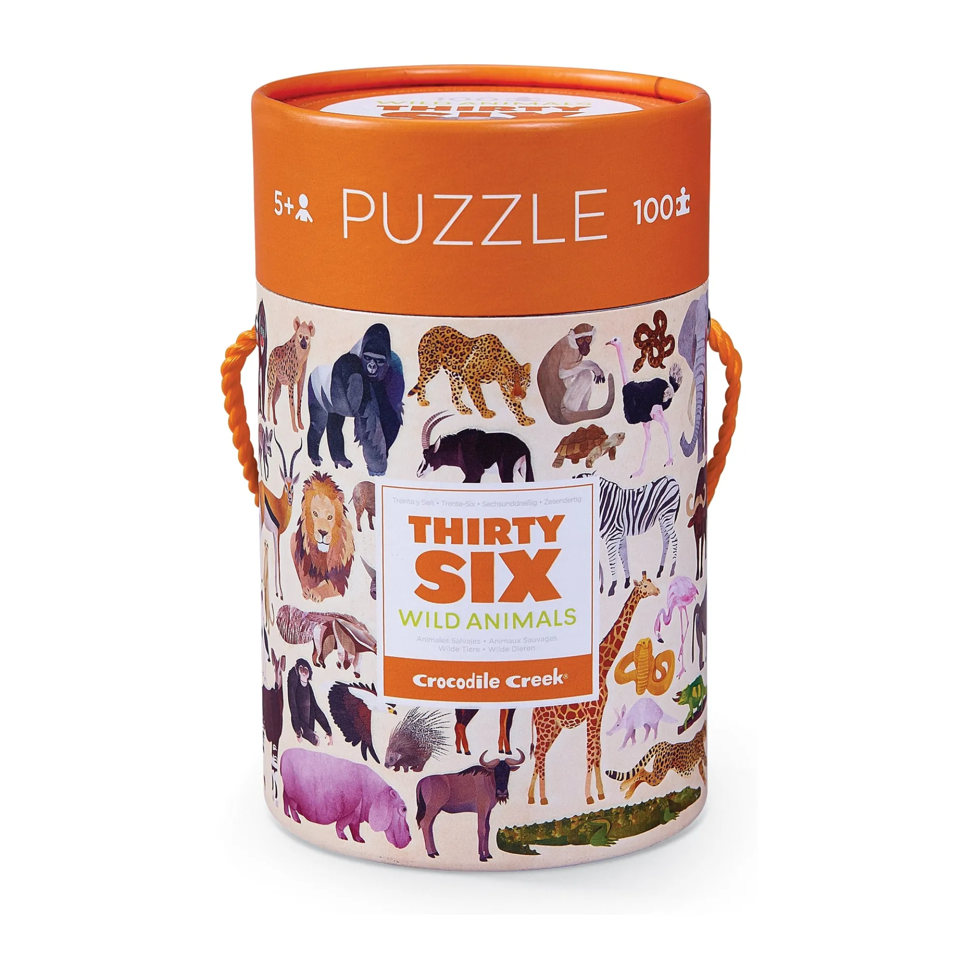 Crocodile Creek Wild Animals Jigsaw Puzzle - 100 pc