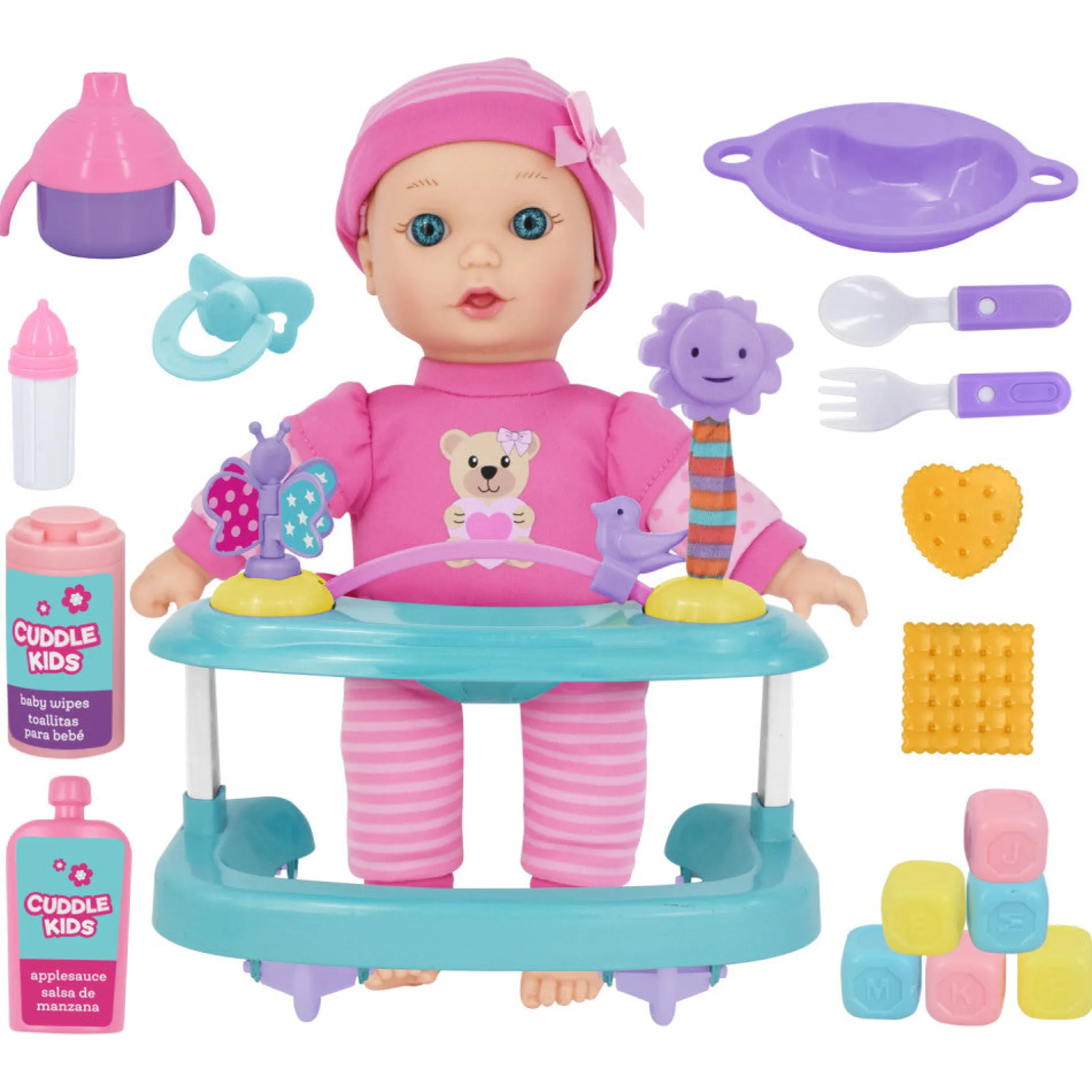 Cuddle Kids 11" Playtime Set with Soft Body Doll and Accessories