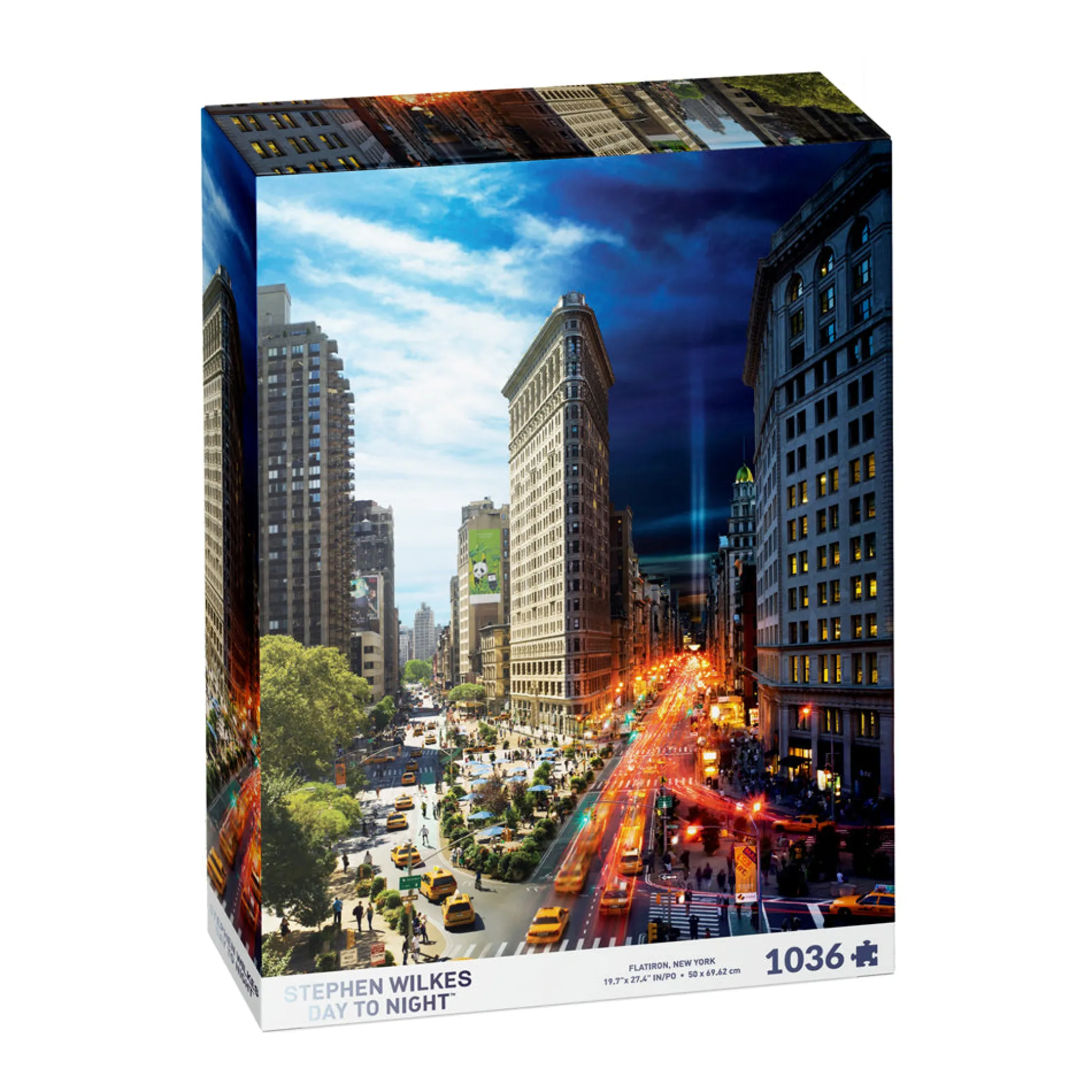 4D Cityscape Stephen Wilkes Day to Night Flatiron Puzzle - 1036 pc