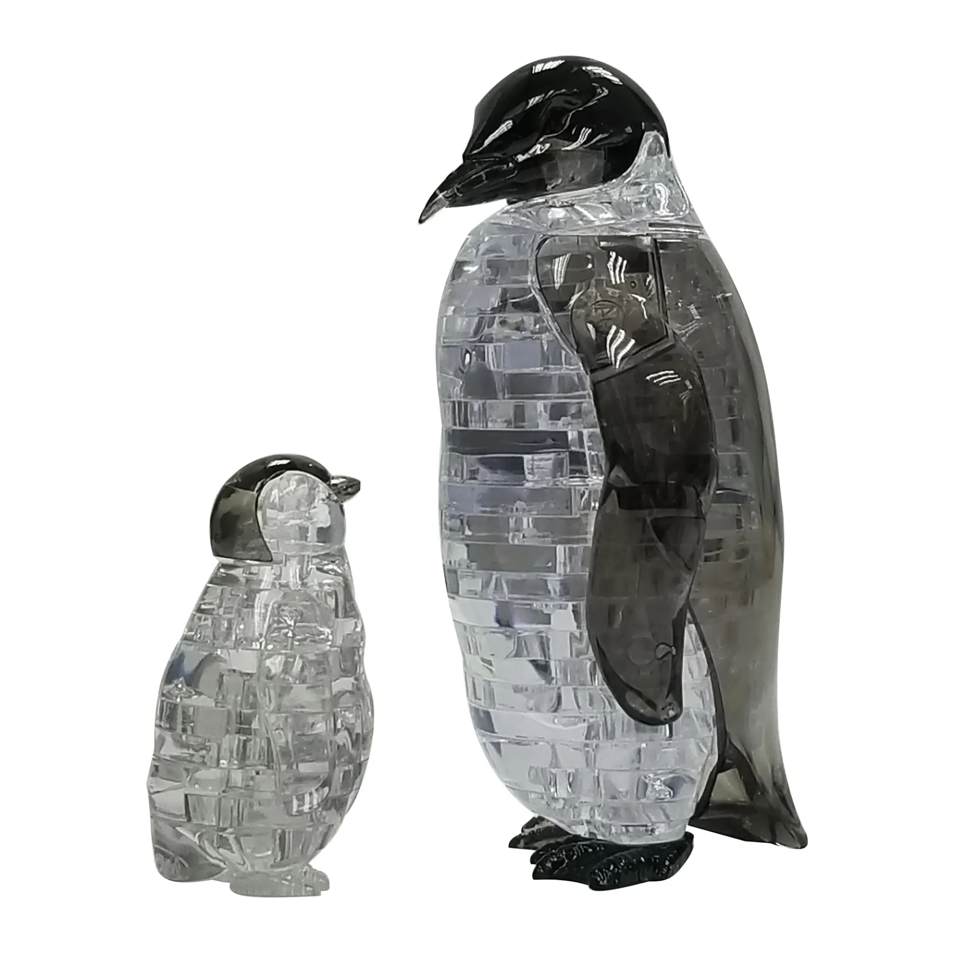 3D Crystal Puzzle - Penguin and Baby: Challenging 43-Piece Set