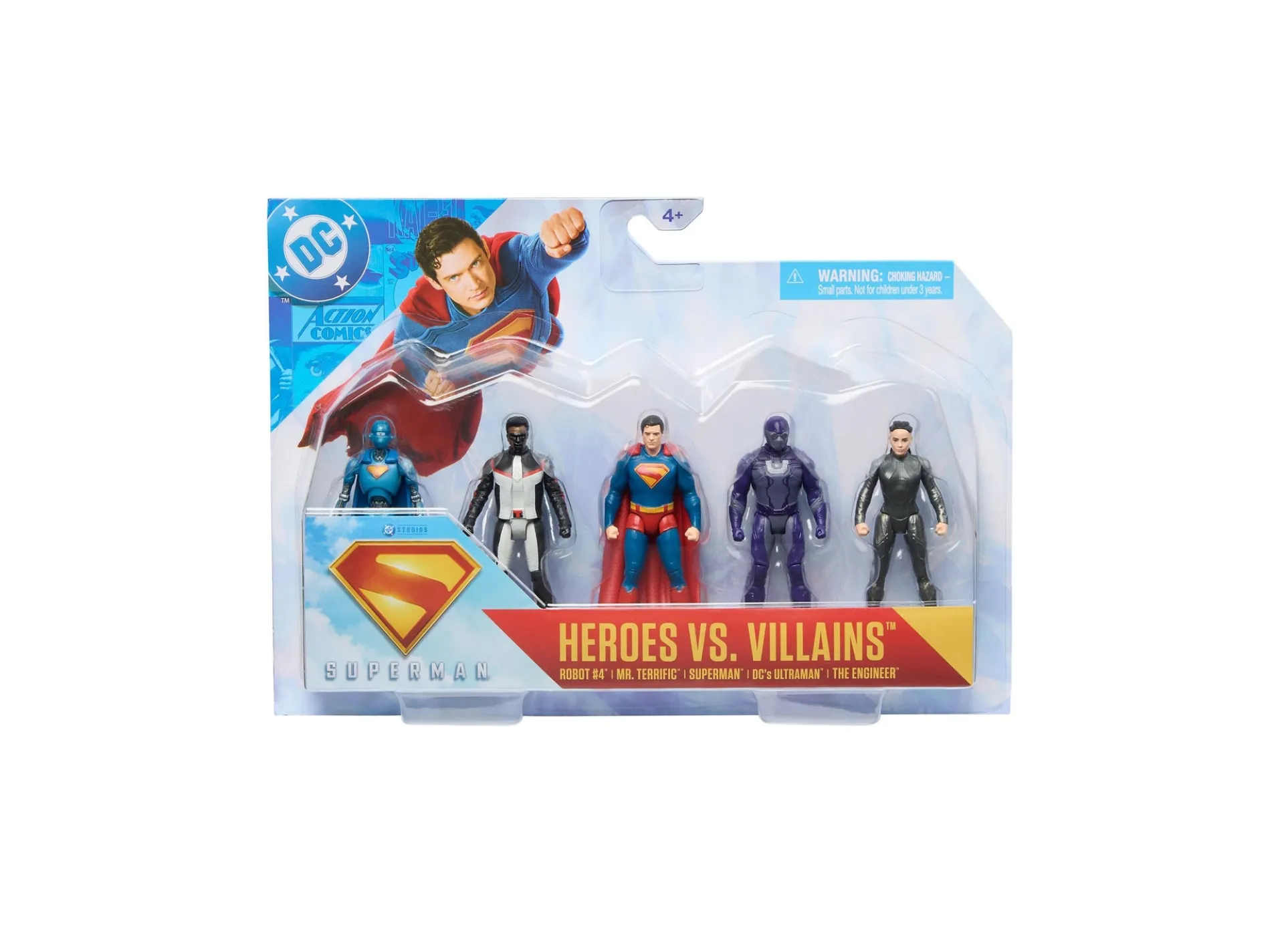 DC Comics Superman 5-Pack Action Figure Set with Battle Damage Designs