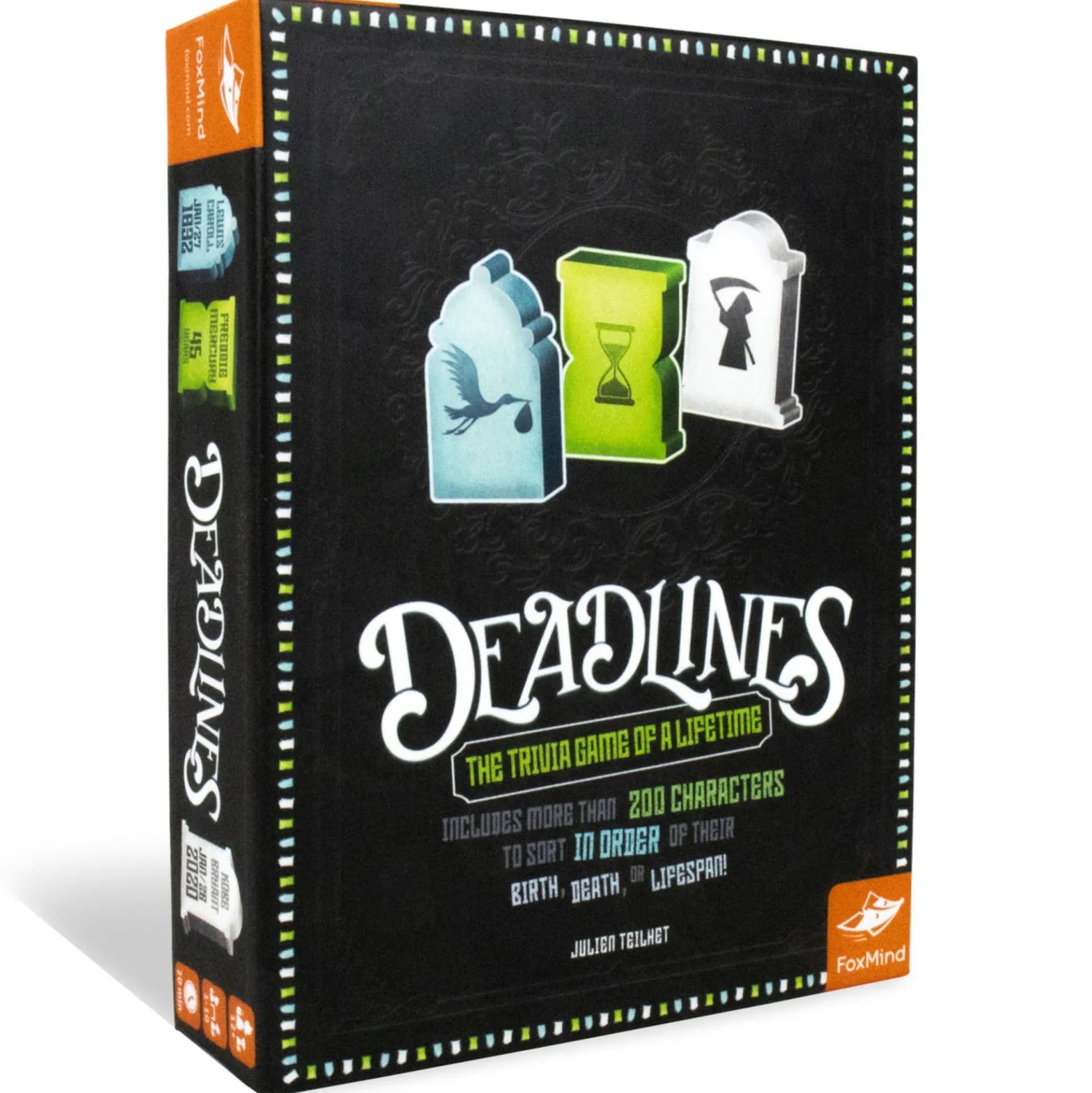 Deadlines FoxMind Pop Culture Trivia Card Game, Ages 12+