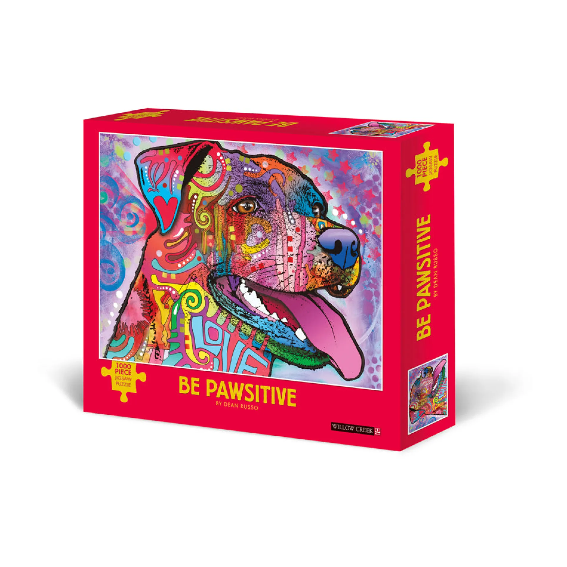 Dean Russo Be Pawsitive Dog-Themed Jigsaw Puzzle - 1000 pc