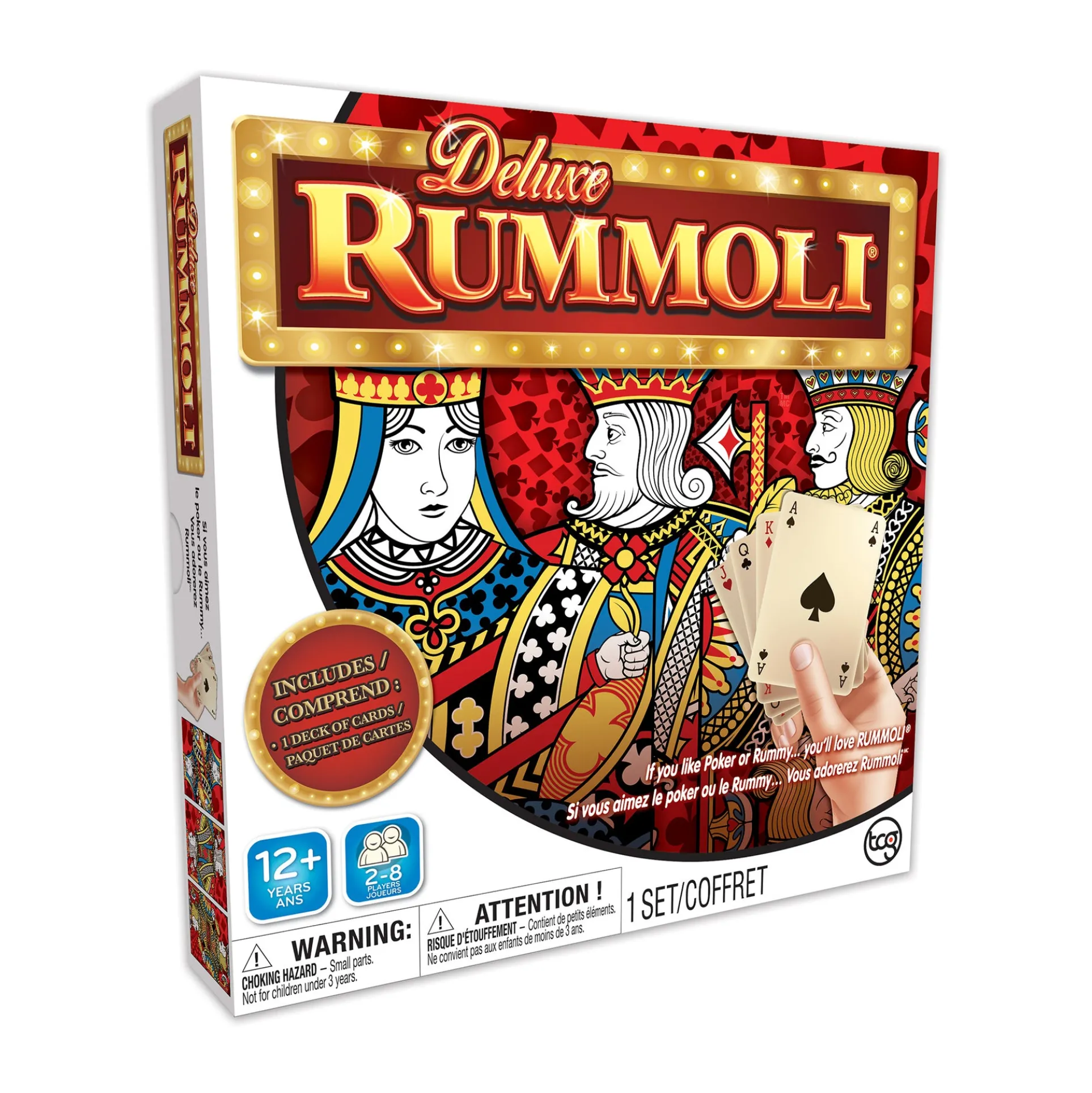 Deluxe Rummoli Bilingual Edition Board & Card Game