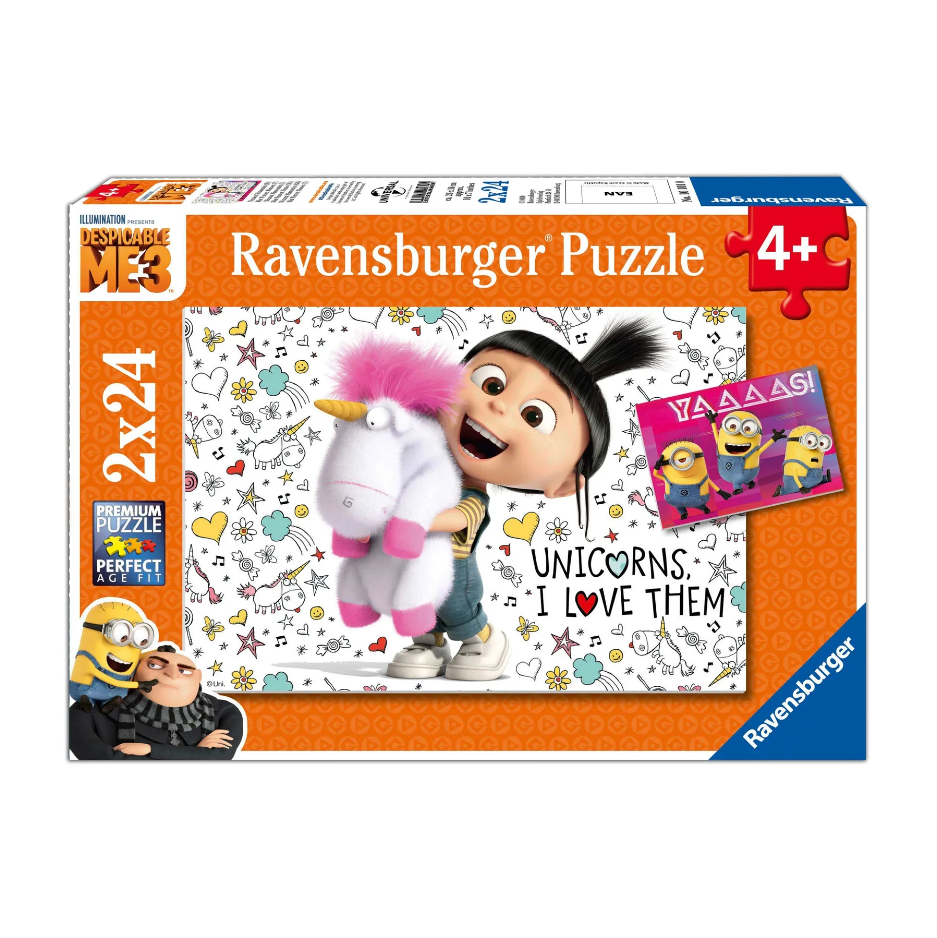 Despicable Me 3 Agnes & Minions 2-Pack Jigsaw Puzzle - 24 pc
