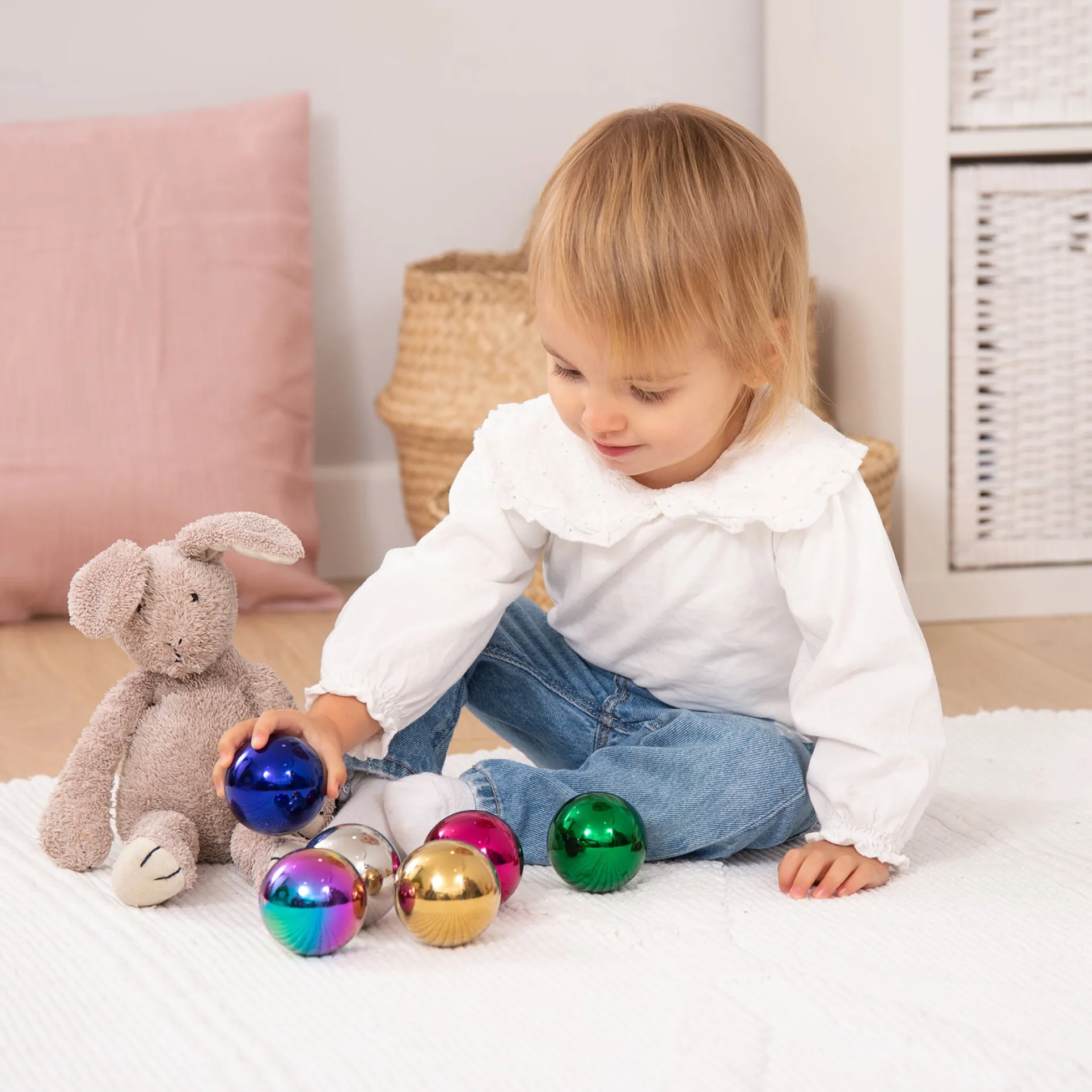 TickiT Sensory Reflective Color Mystery Balls - Set of 6