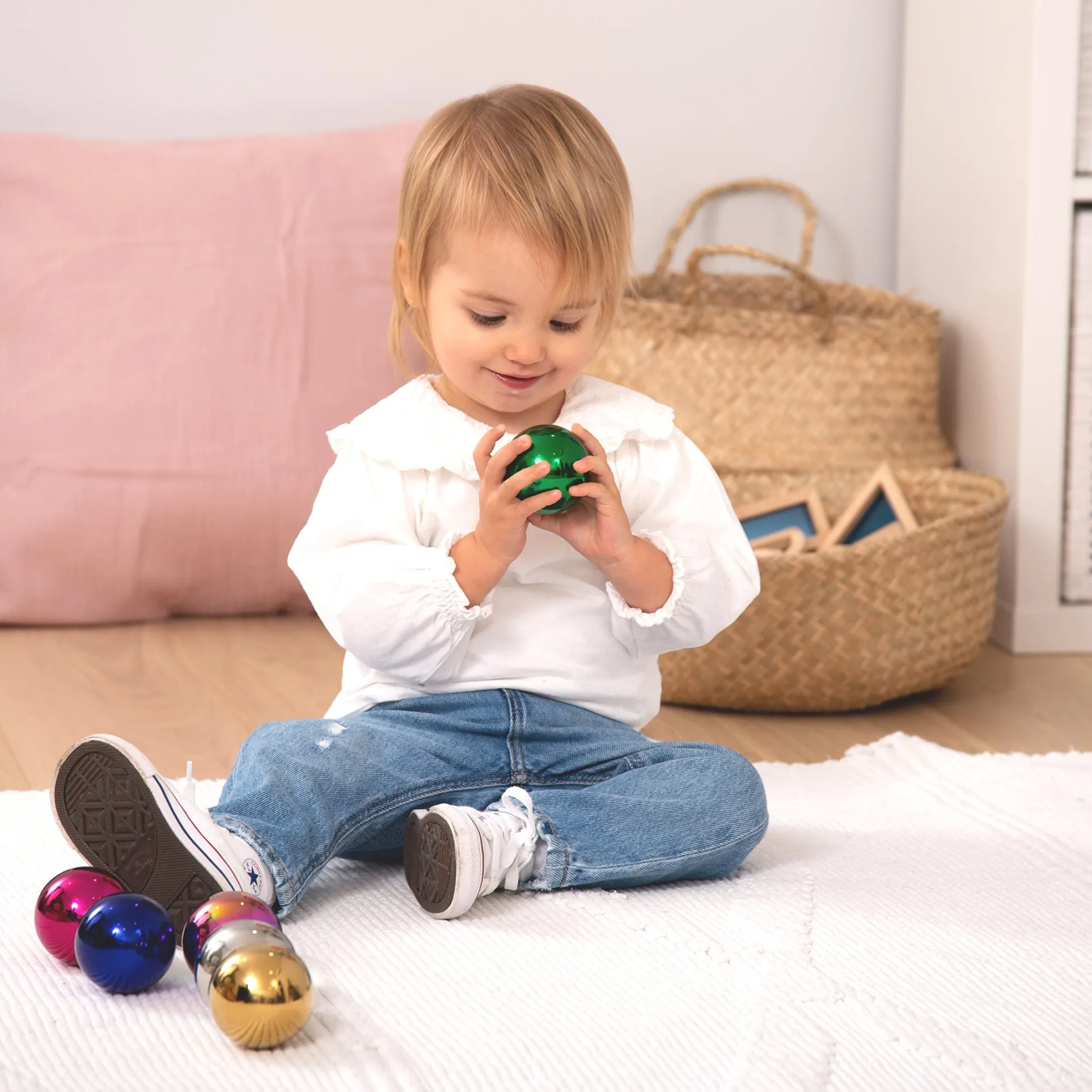 TickiT Sensory Reflective Color Mystery Balls - Set of 6