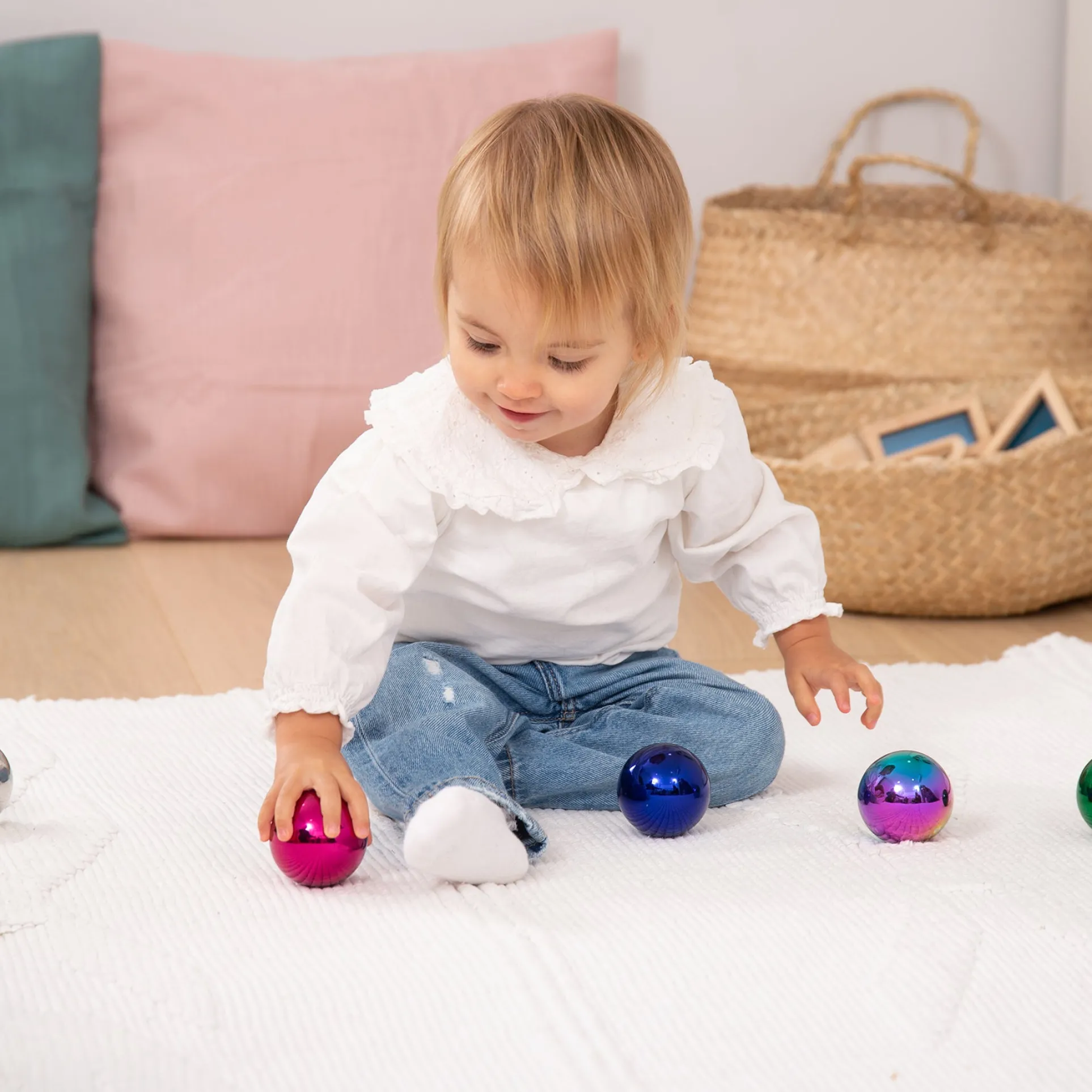 TickiT Sensory Reflective Color Mystery Balls - Set of 6