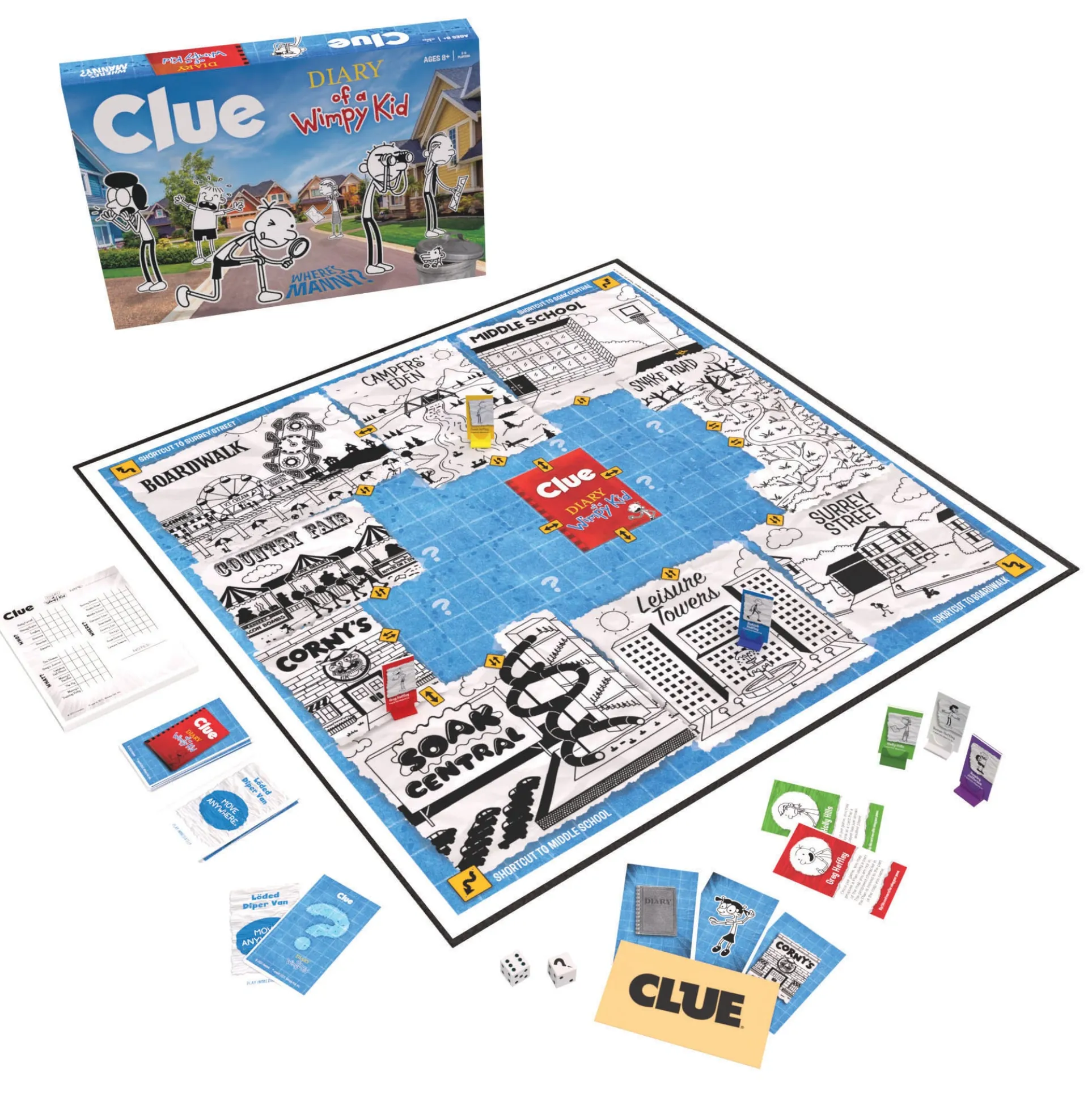 Diary of a Wimpy Kid CLUE Board Game