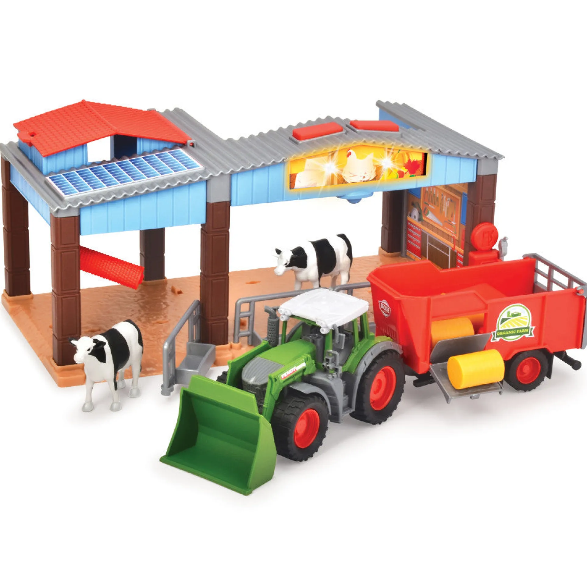 Dickie Toys Farm Station Playset with Light & Sound Effects