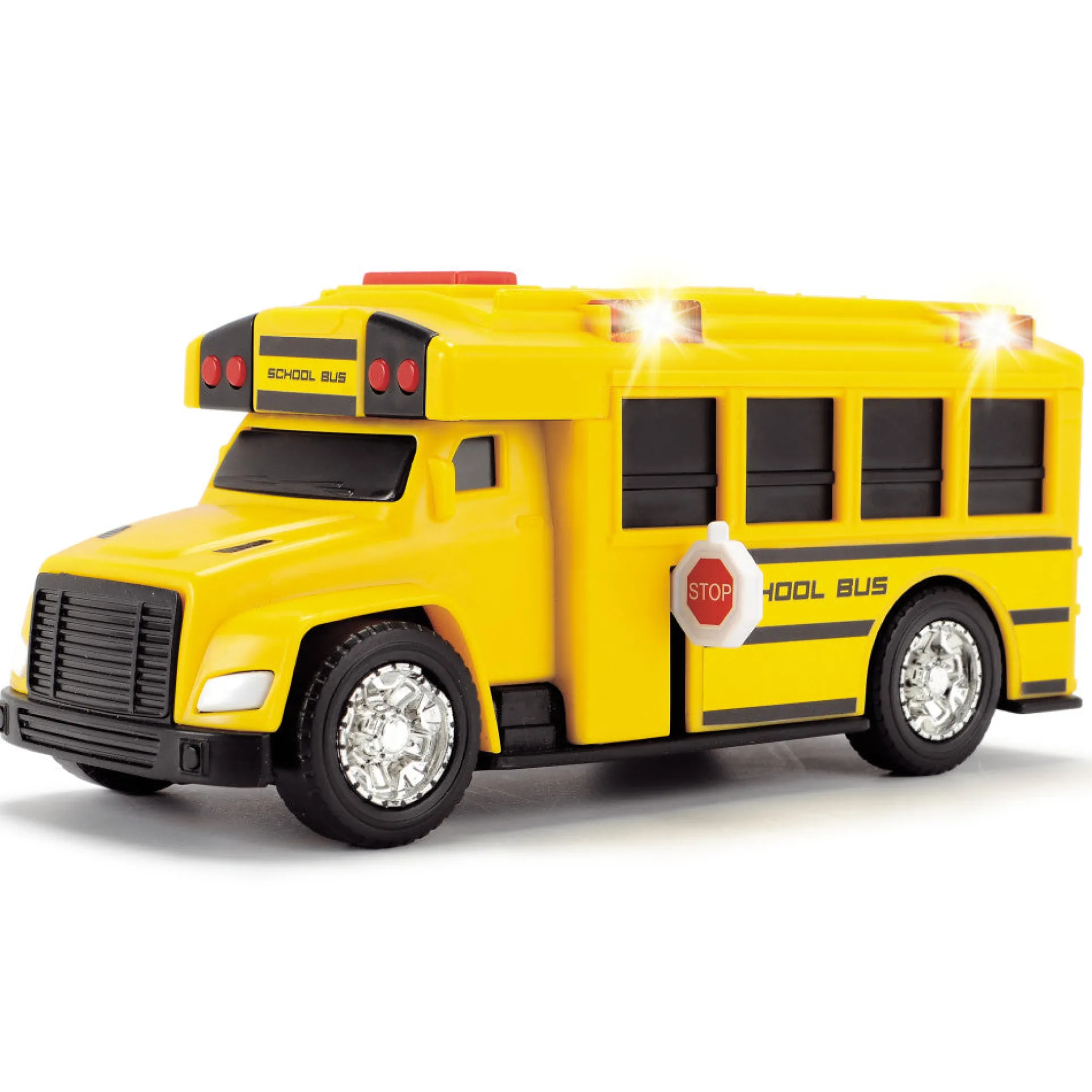 Dickie Toys Interactive Freewheel Action School Bus with Lights and Sounds