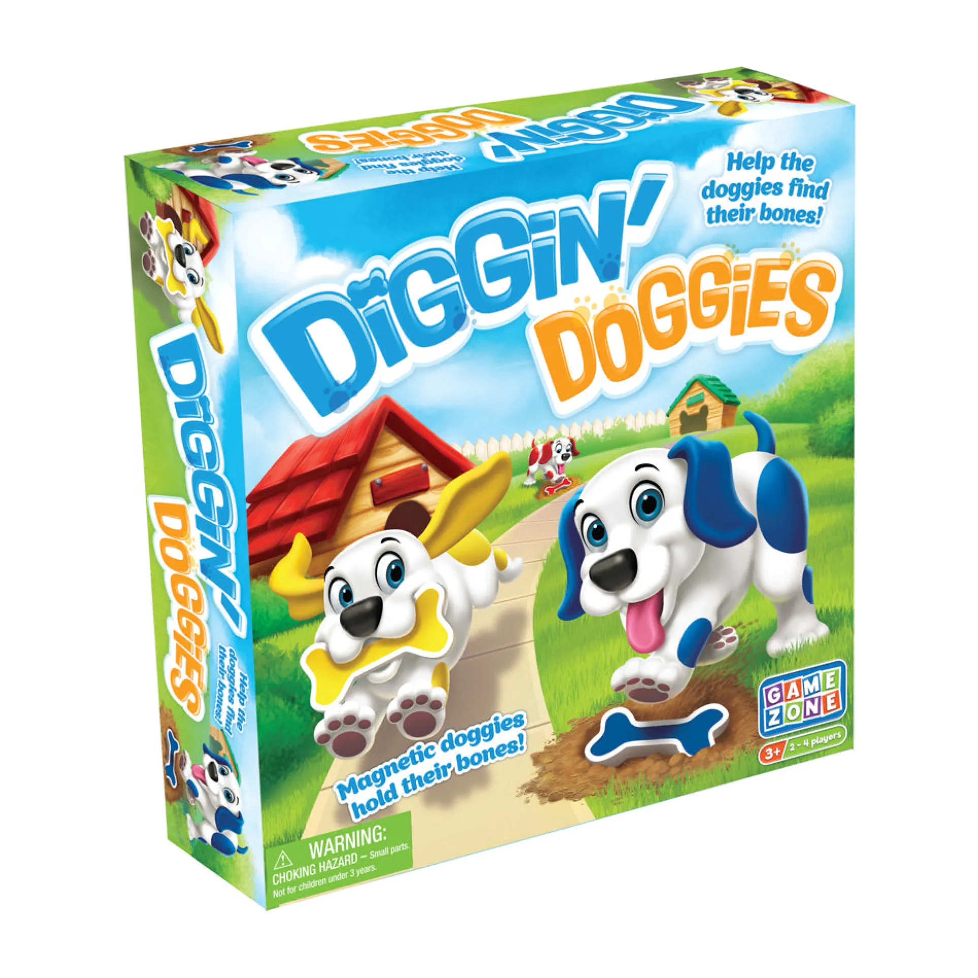 Diggin' Doggies Magnetic Bone-Collecting Board Game