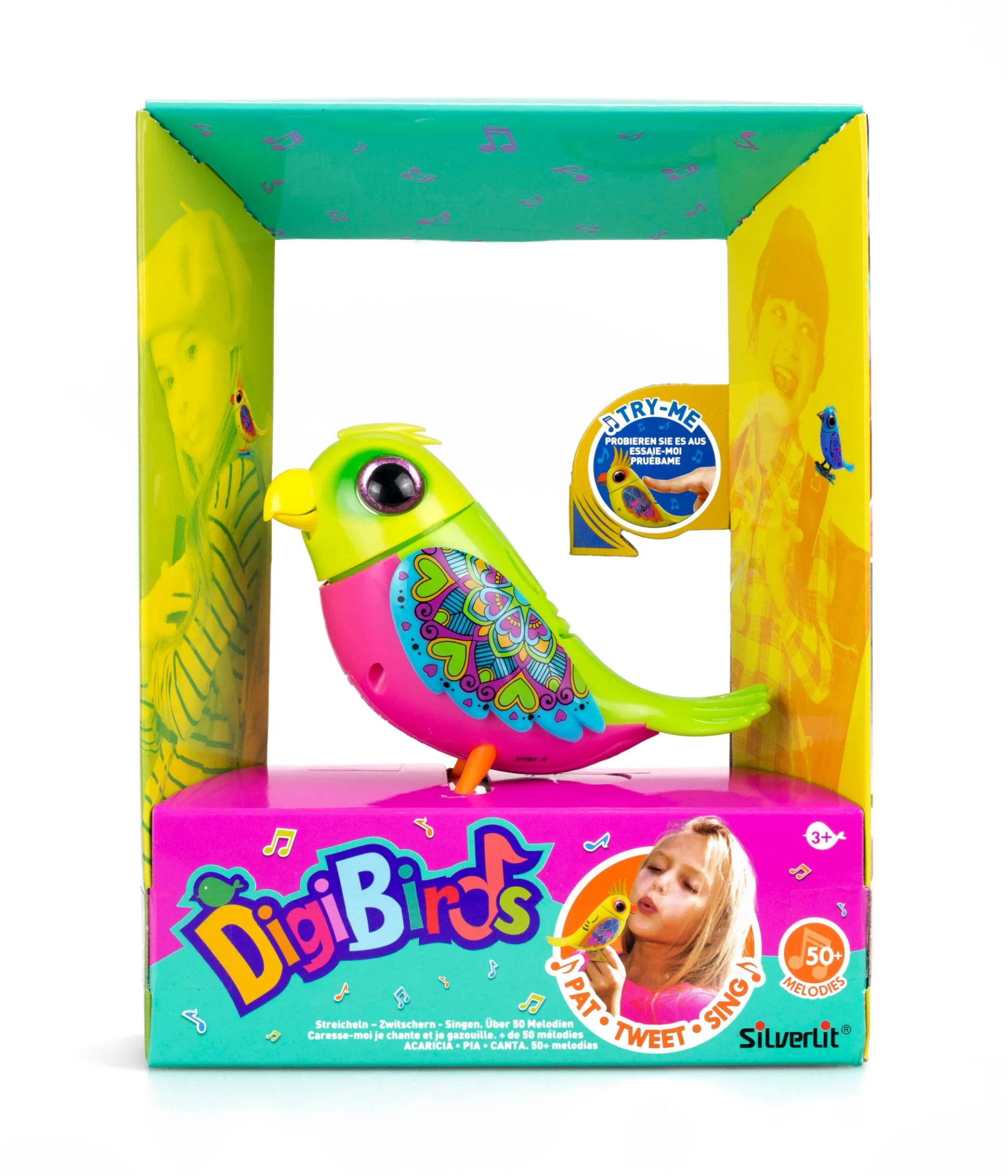 DigiBirds II Interactive Love Bird - Lively Green
