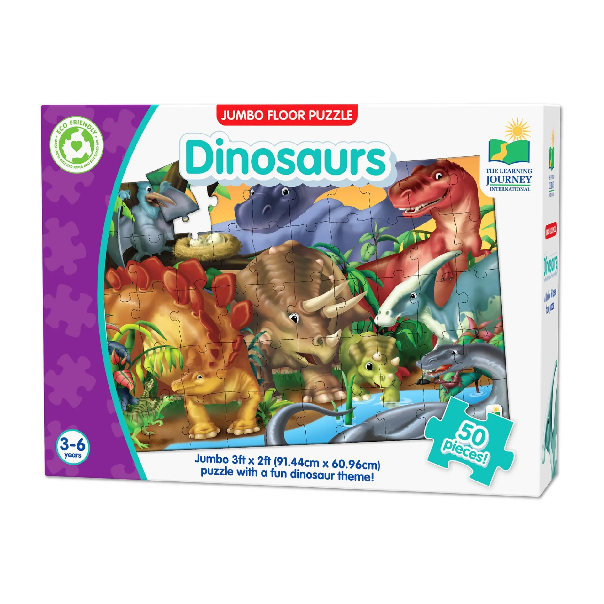 Dinosaur Expedition 50-Piece Jumbo Floor Puzzle