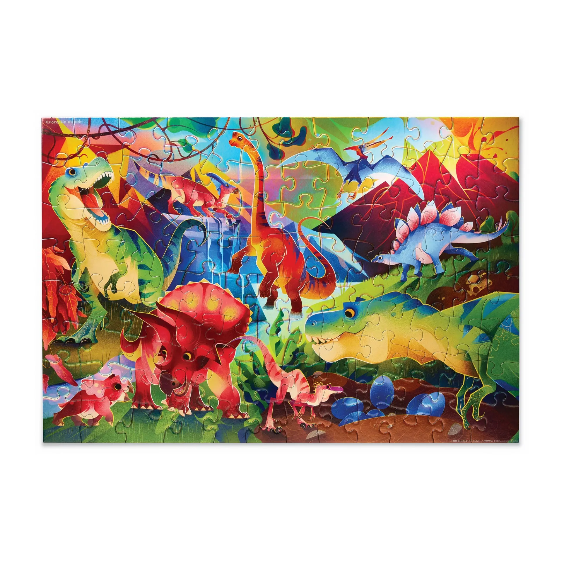 Dinosaur World Holographic Foil Puzzle - 100 pc