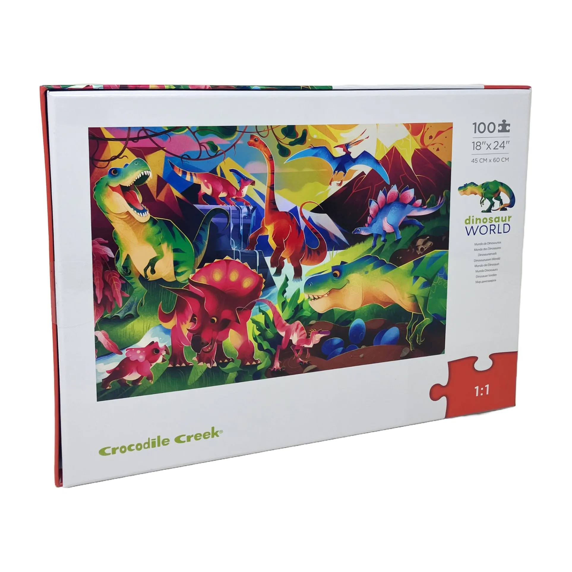 Dinosaur World Holographic Foil Puzzle - 100 pc