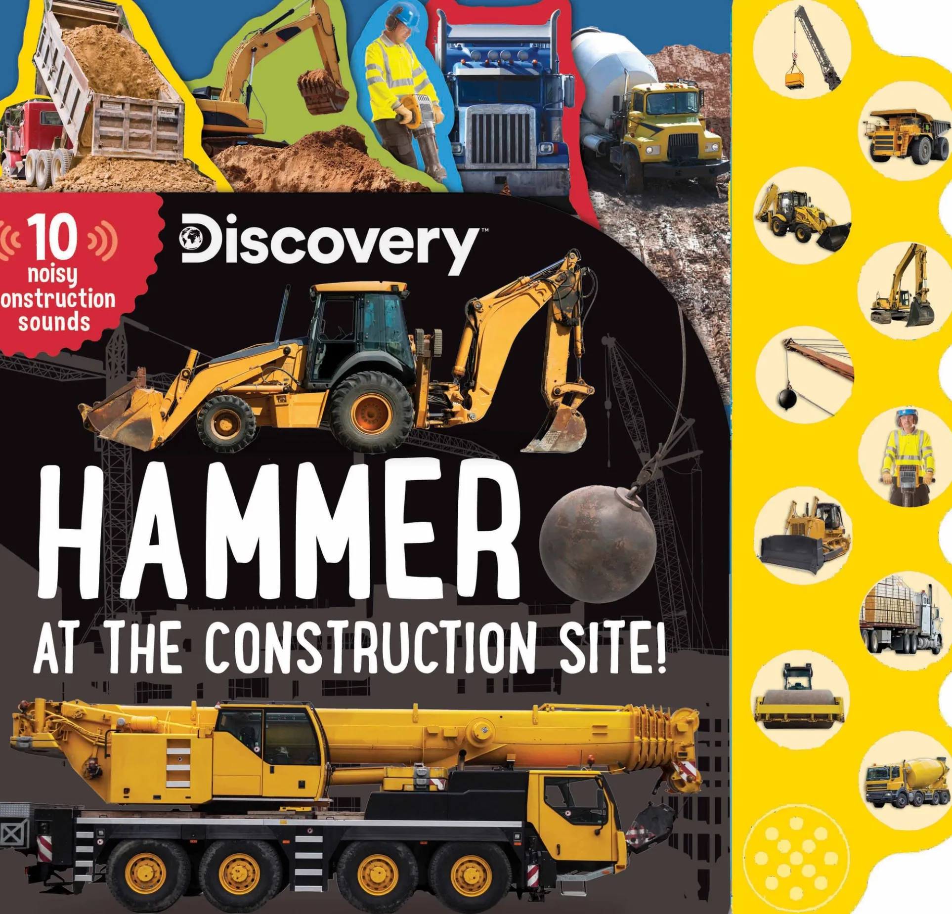 Discovery 10-Button Sound Books: Hammer at the Construction Site - Interactive Sound Book