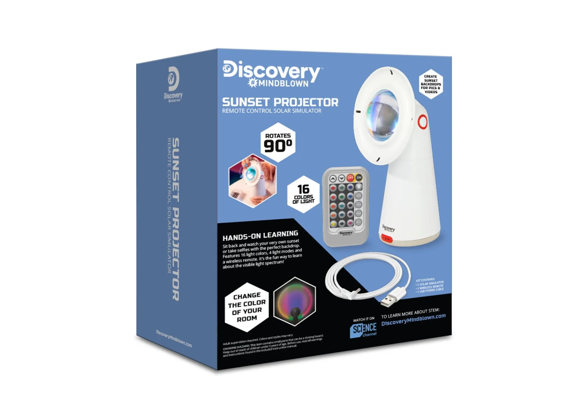 Discovery Kids Mindblown Sunset Projector Solar Simulator Kit